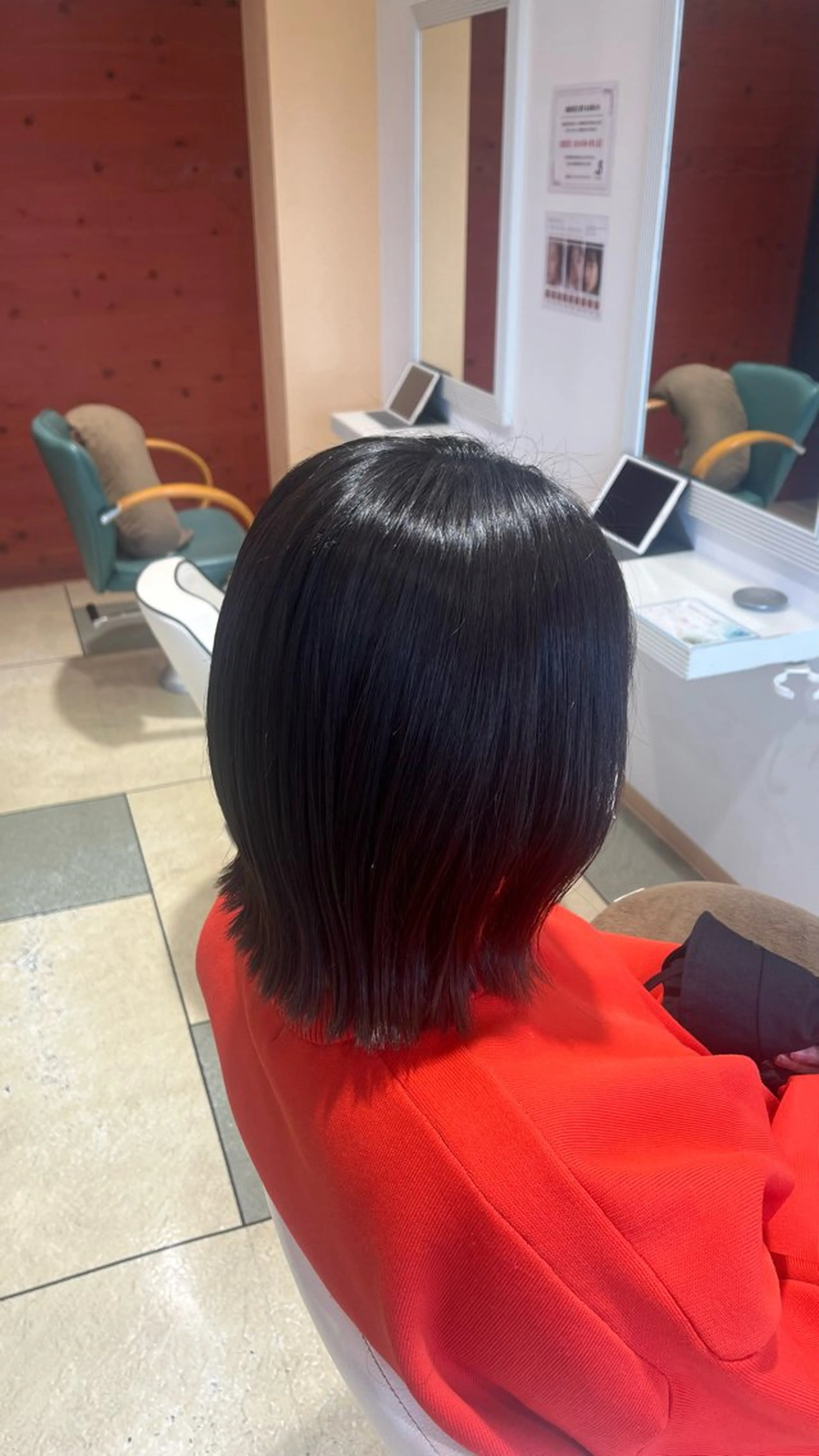 ミディアム カラー カット ヘアカラー トリートメント ベージュカラー⌇﻿ くびれヘア.𐙚心音のヘアスタイル