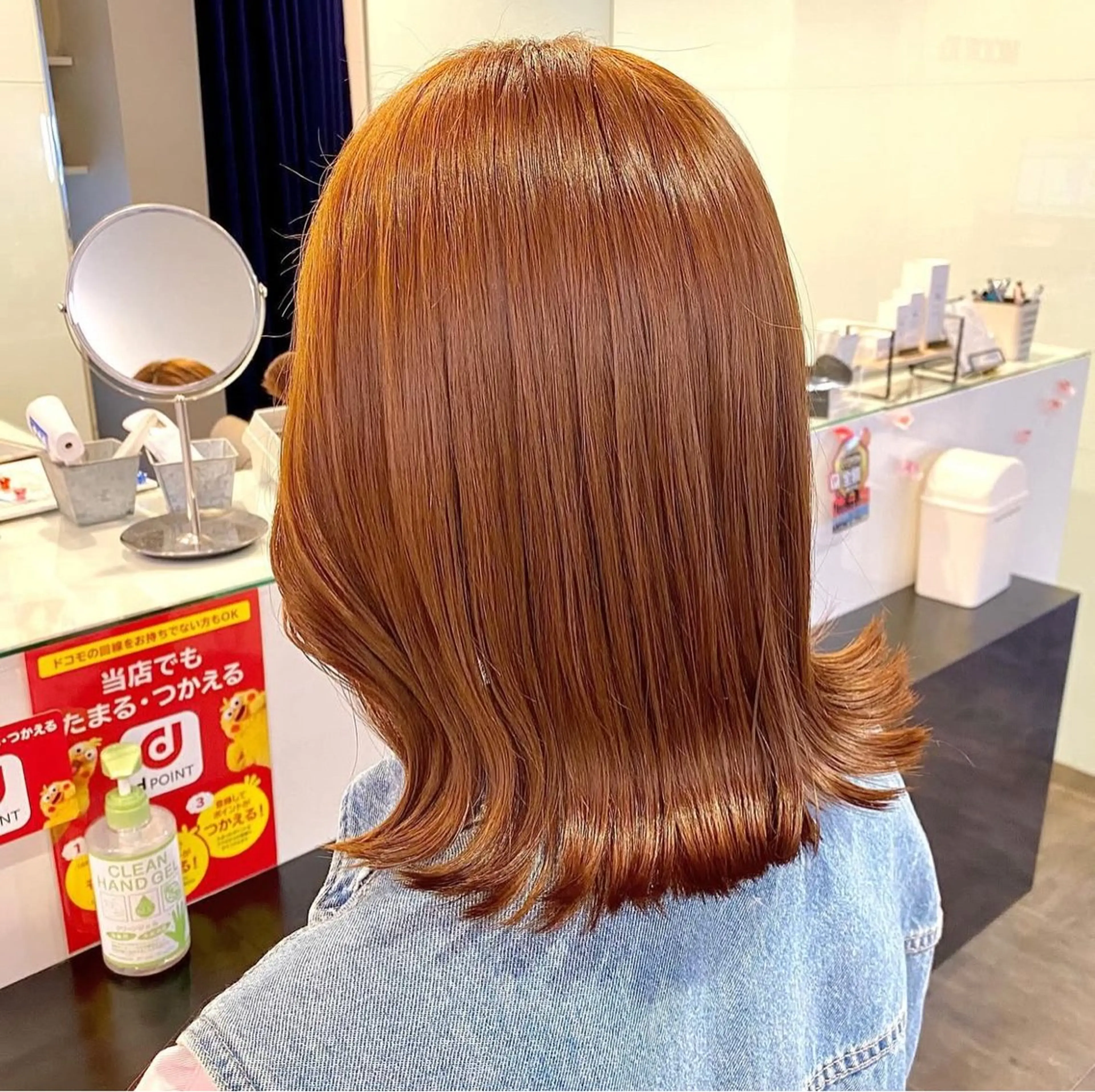 ショート カラー ブラウンカラー ダブルカラー オレンジ オレンジブラウン ヘアカラー トリートメント 🖤大人可愛い⌇ 𝐑 𝐈 𝐎🖤のヘアスタイル