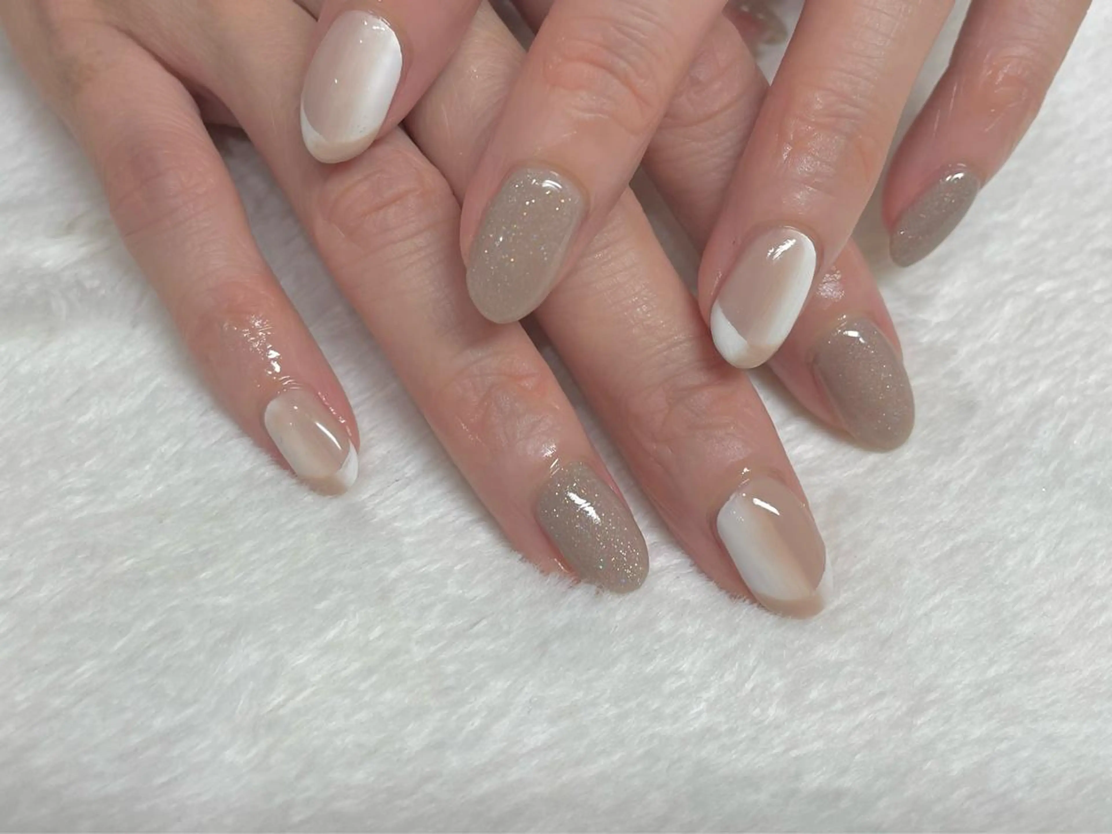 ネイル フレンチネイル オンブレフレンチ riri nail所属・riri-nail Rie Endoのネイルデザイン