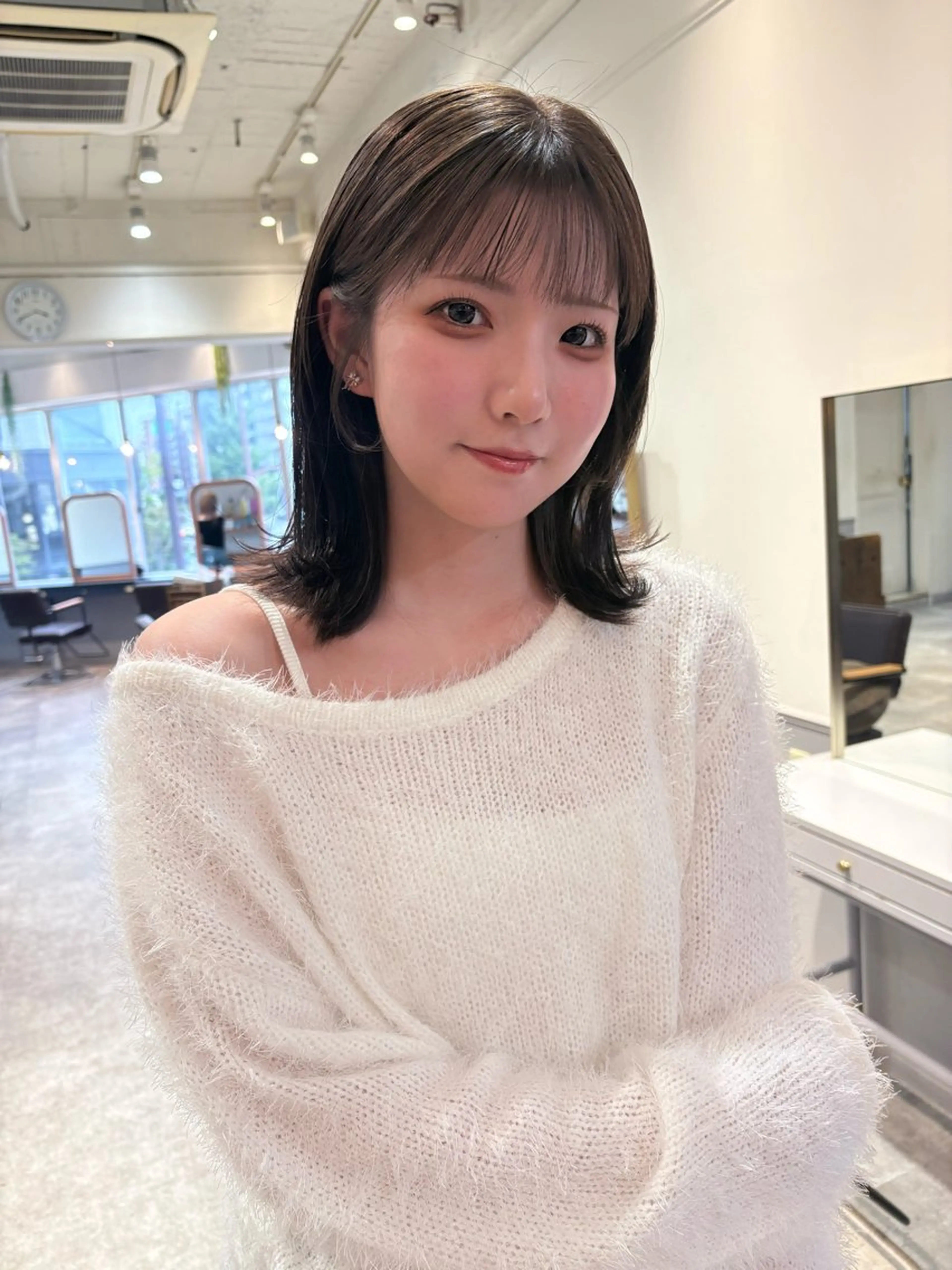 ミディアム ヘアカラー SIKI yuuna レイヤーカット🪽のヘアスタイル