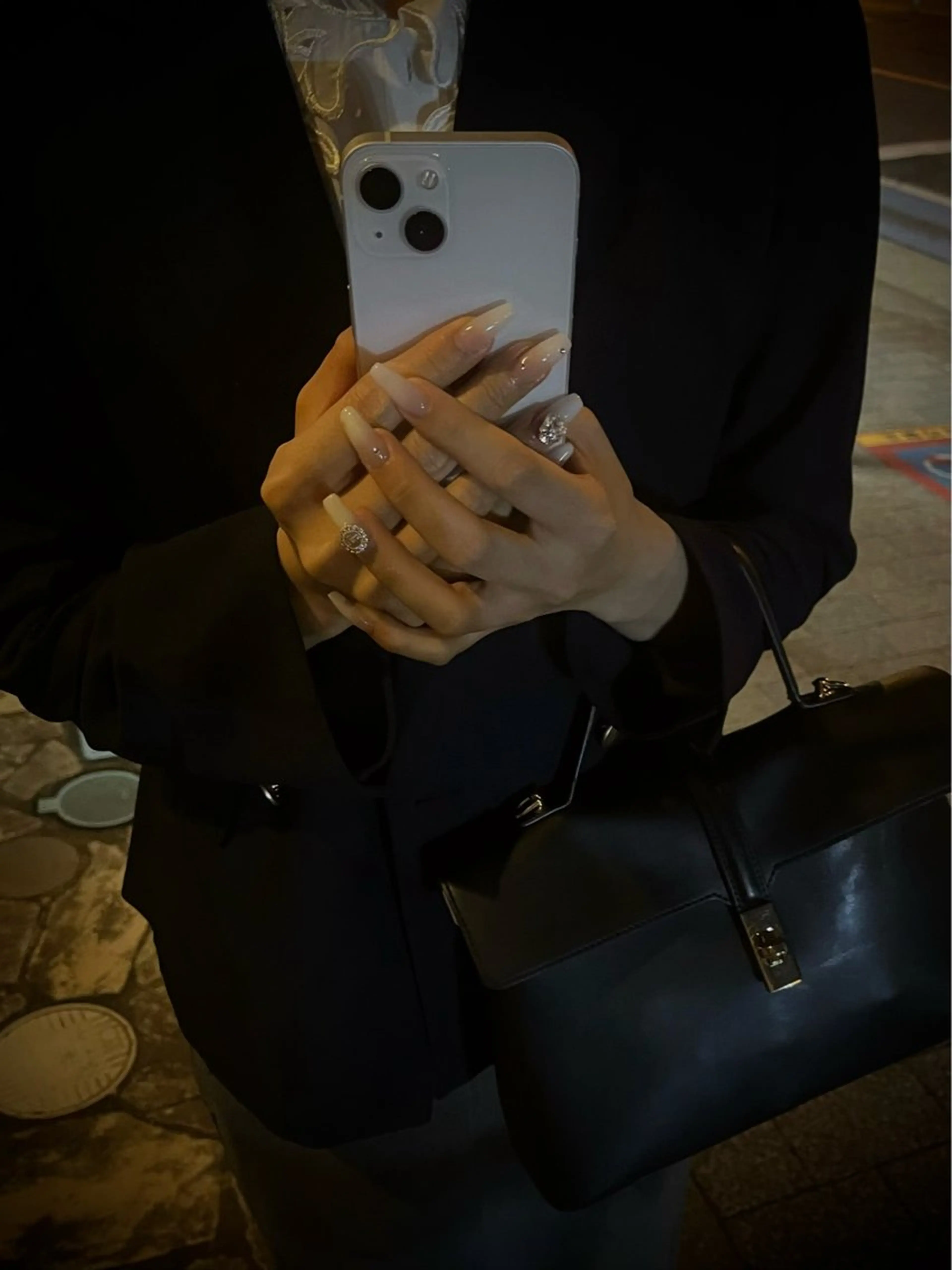 ネイル キラキラネイル マグネットネイル ワンカラーネイル スカルプネイル ワンホンネイル nine.🦋 YUKOのネイルデザイン