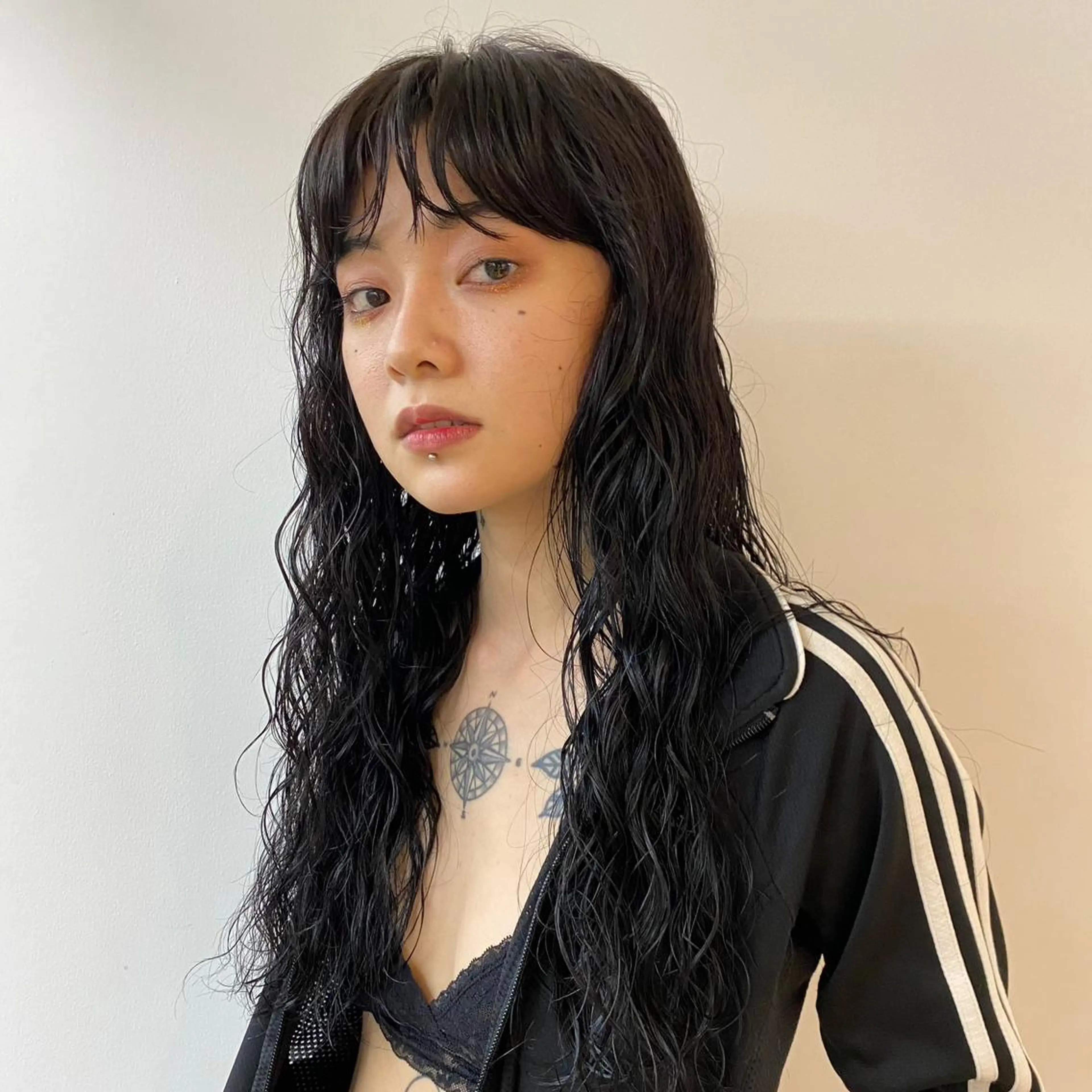 ロング パーマ ツイストスパイラルパーマ ボブ ハイライト 髪質改善 韓国風ヘア yiye 青山所属・無料カットモデル募集 🌱ひょうがのヘアスタイル