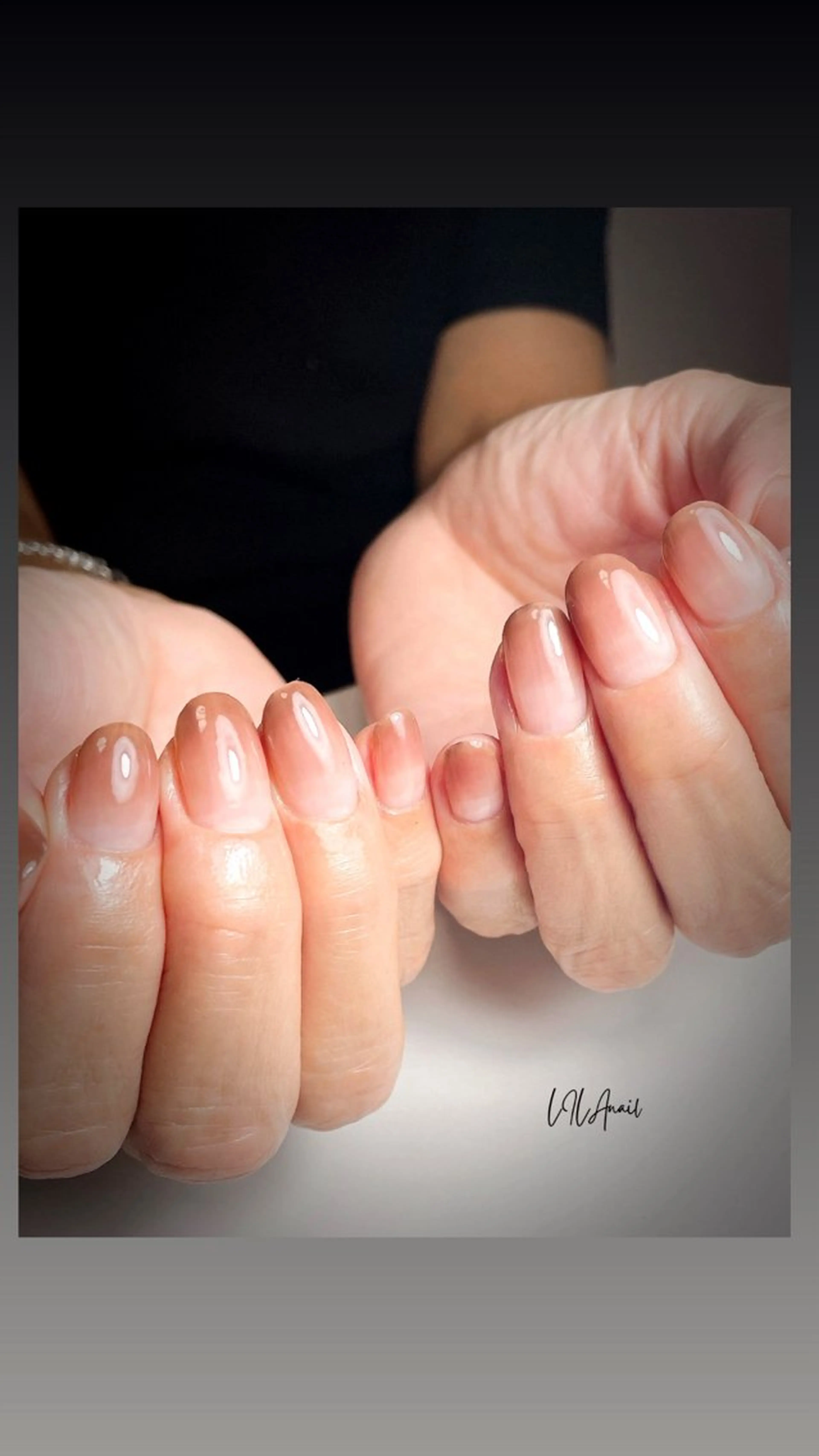 ミニモ限定グラデーション(整爪、ケア、艶出し、保湿込み) ※他店付替オフ1000円の写真