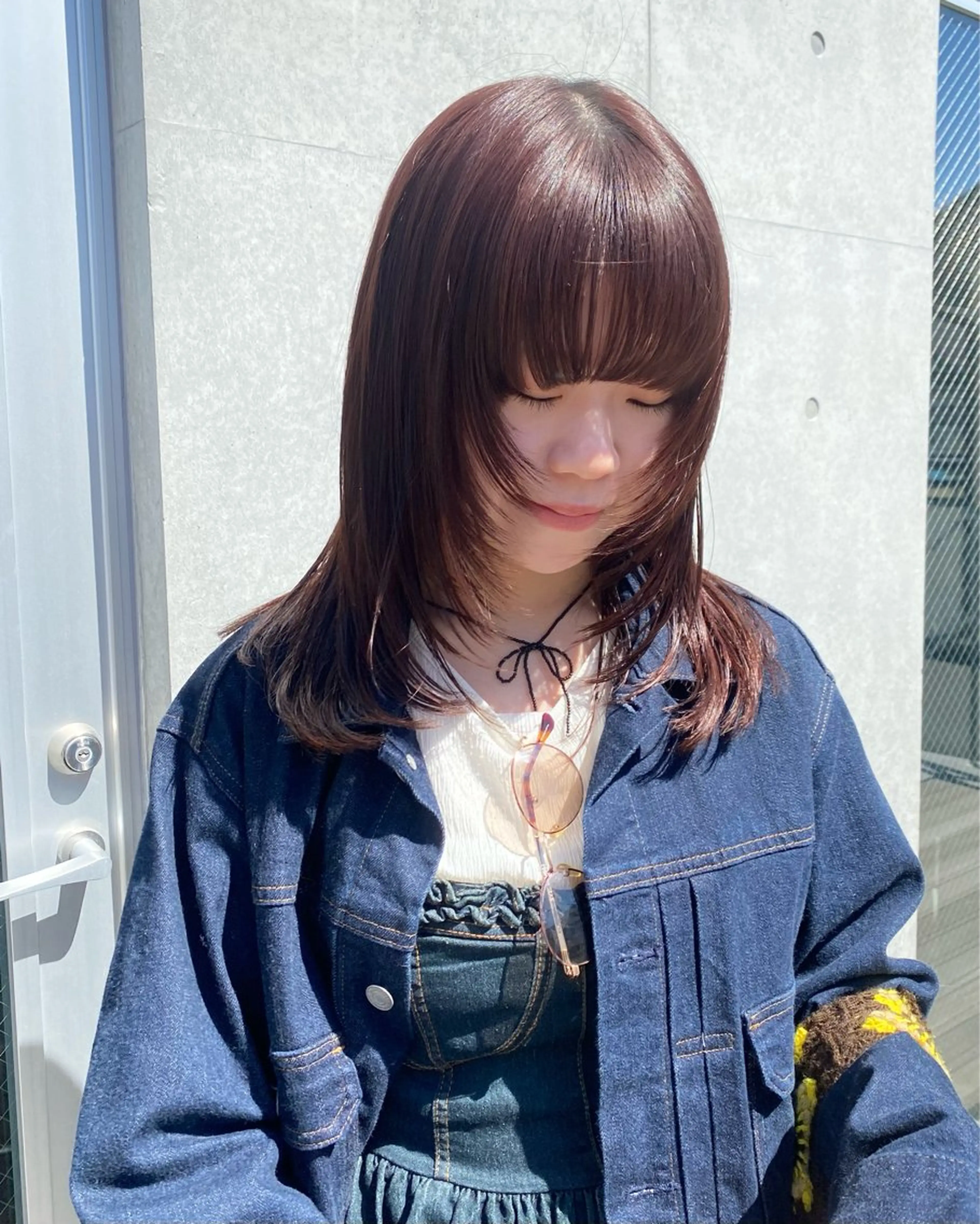 ミディアム カラー カット ヘアカラー トリートメント 村田 りょうやのヘアスタイル