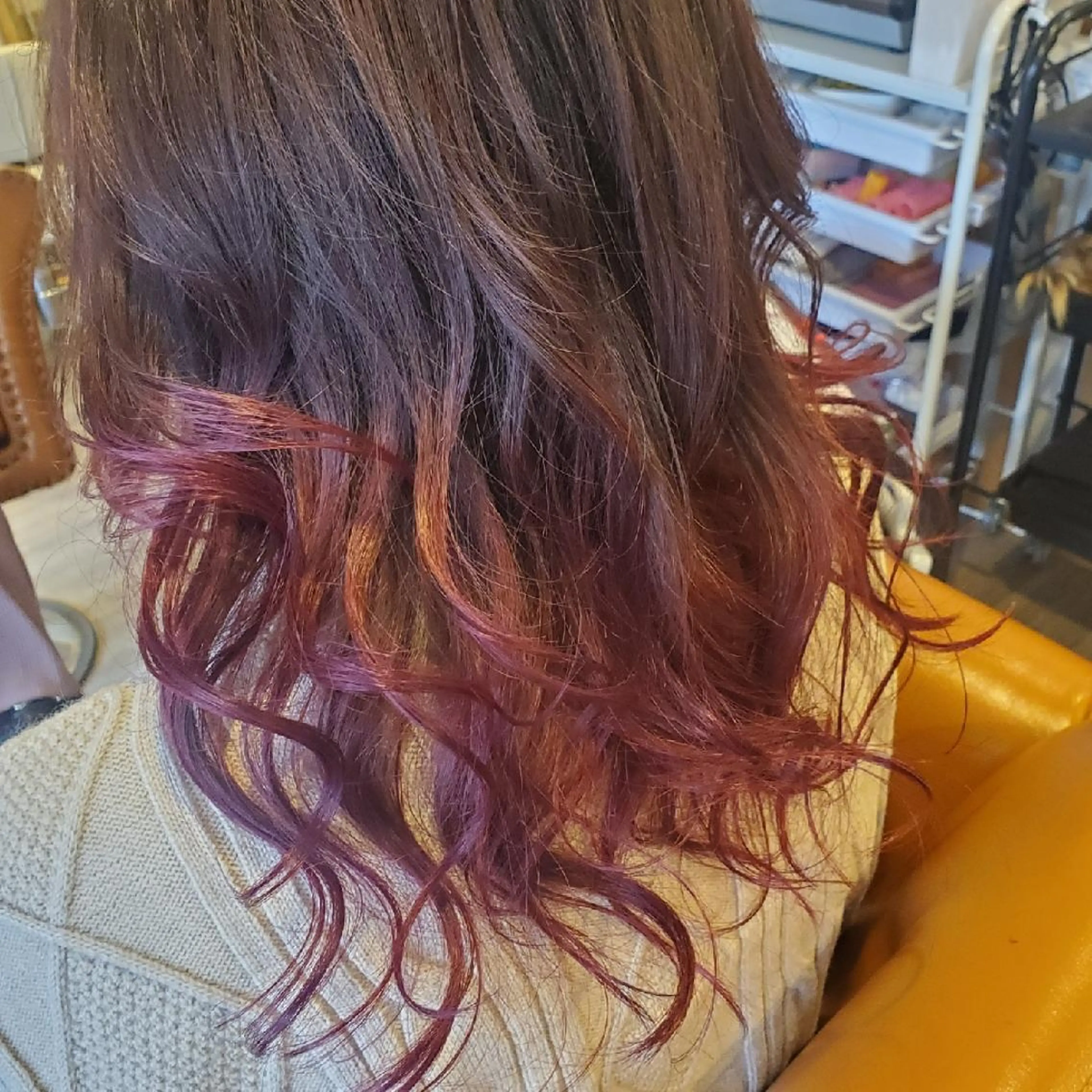 セミロング カラー ブリーチ イルミナカラー 外国人風カラー トリートメント 酸熱トリートメント ヘアカラー spa hair  ark 富井直美のヘアスタイル