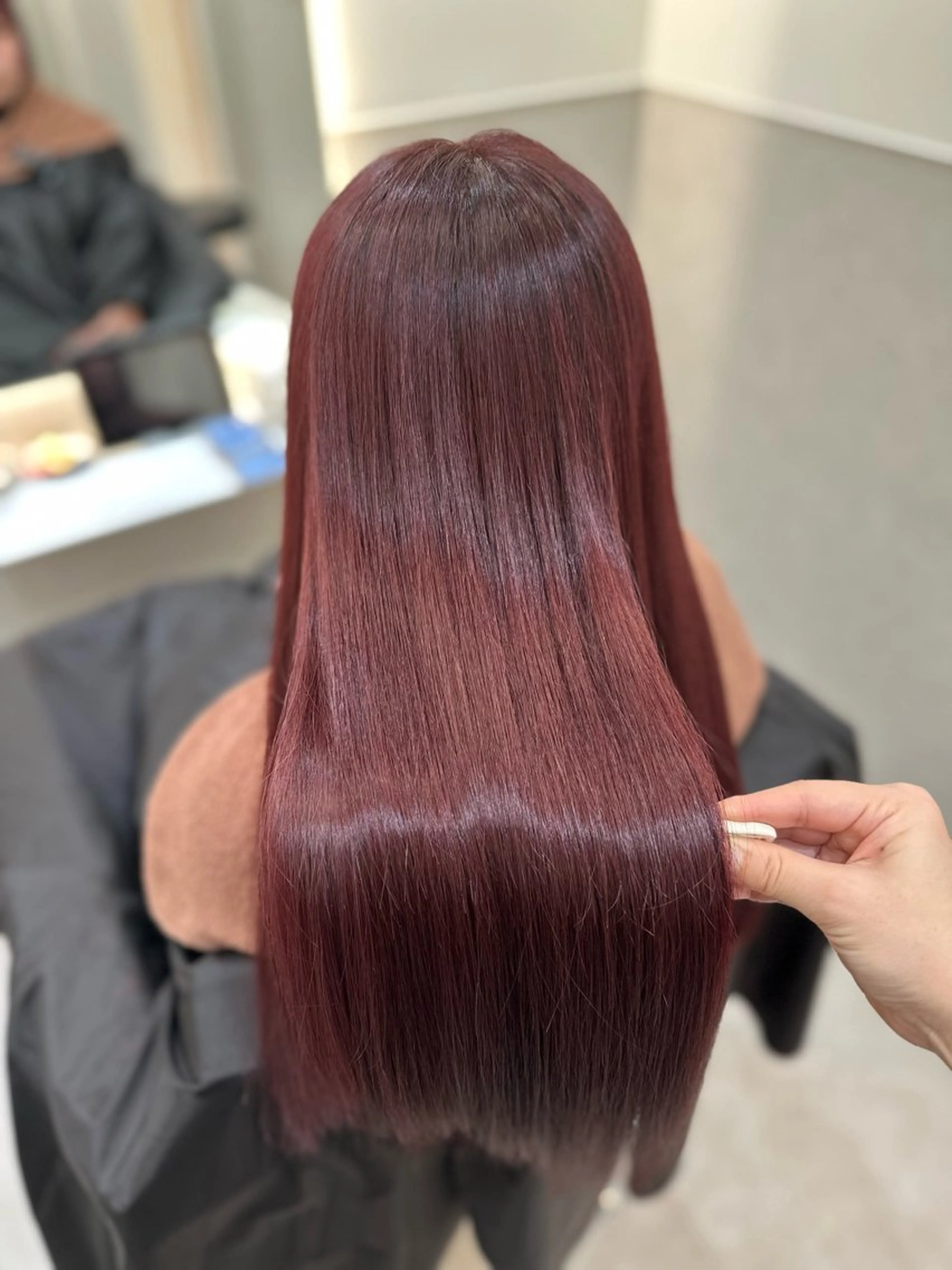 ロング カラー カット ヘアカラー トリートメント Kasumi Zinaのヘアスタイル