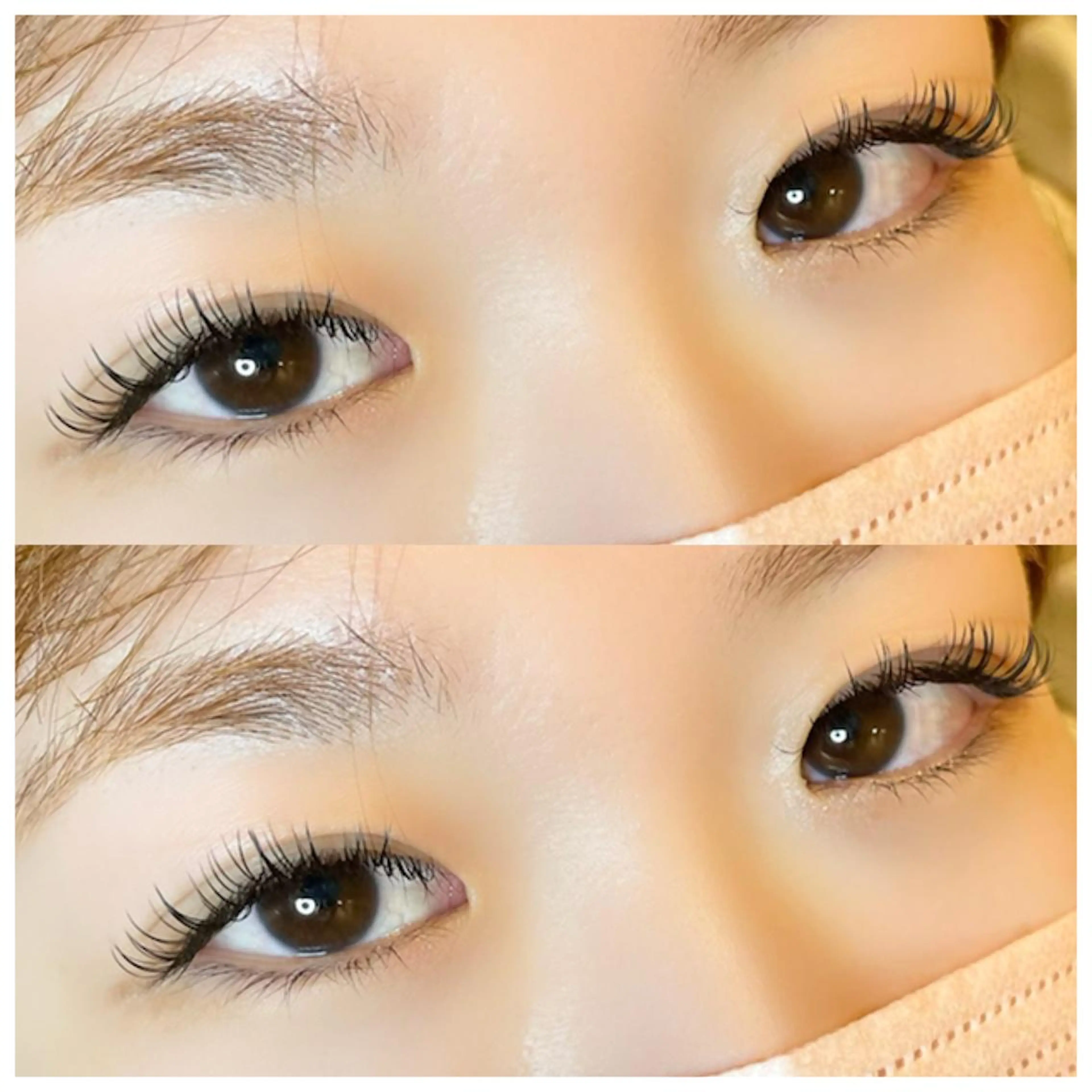 マツエク・マツパ フラットラッシュ ナチュラル パリジェンヌラッシュリフト まつげパーマ 一重×まつ毛パーマ マツエク 💕丸島 夏名🐰🍀のマツエク・マツパデザイン