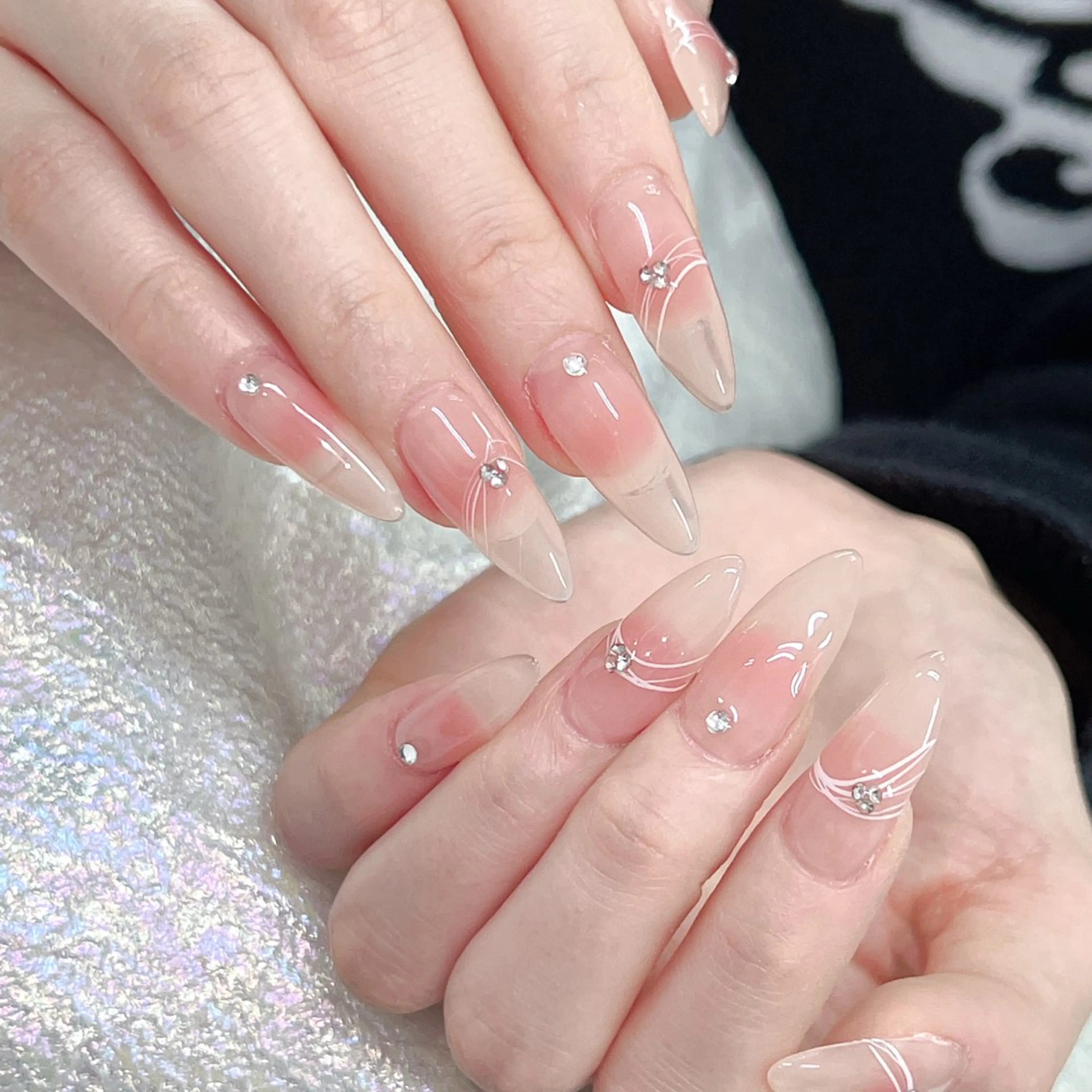 ネイル 長いだし/スカルプ/ パラシェルN.oneのネイルデザイン