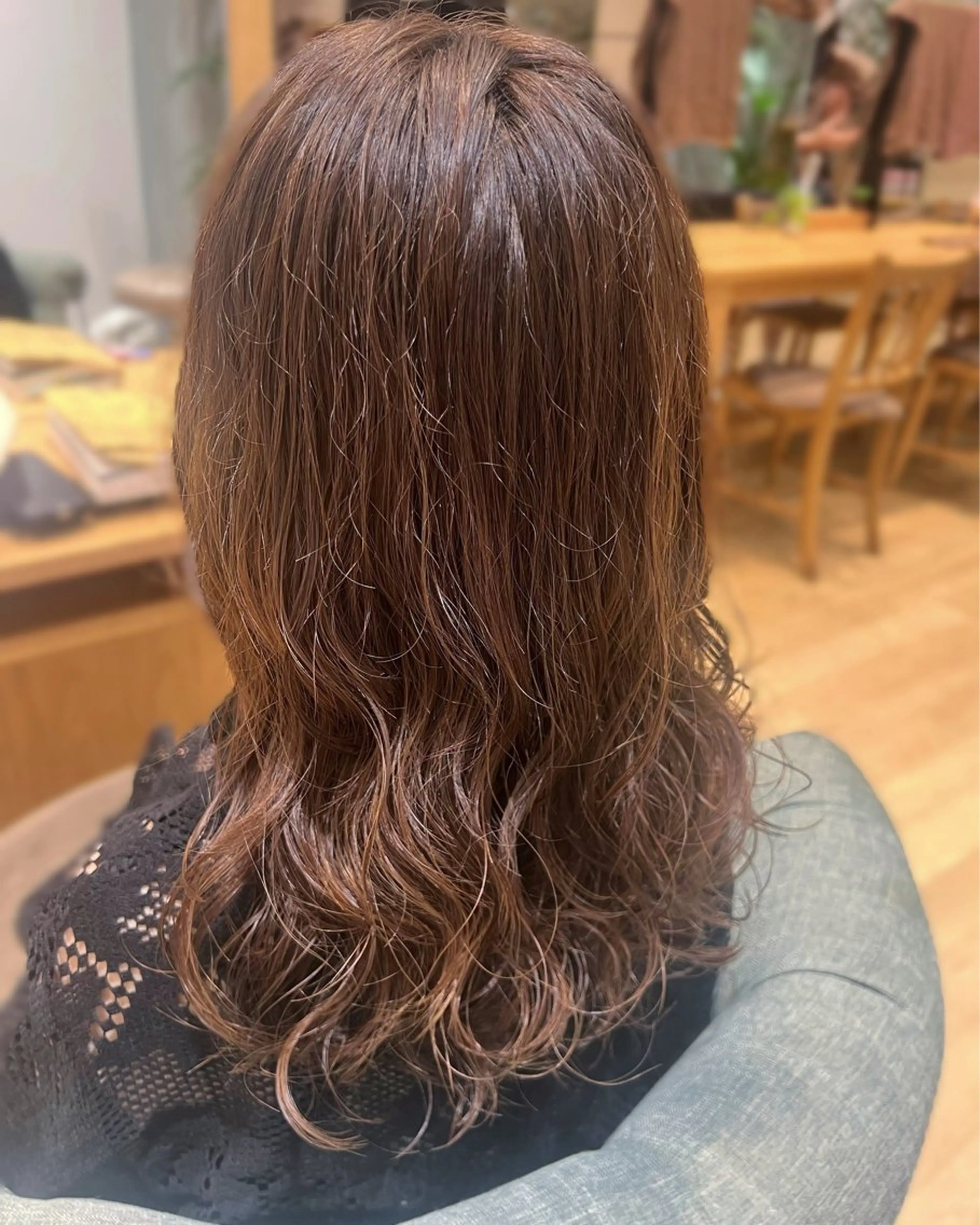 ロング パーマ ロング 似合わせカット パーマ 碓氷和叶 /カラーモデル募集中のヘアスタイル