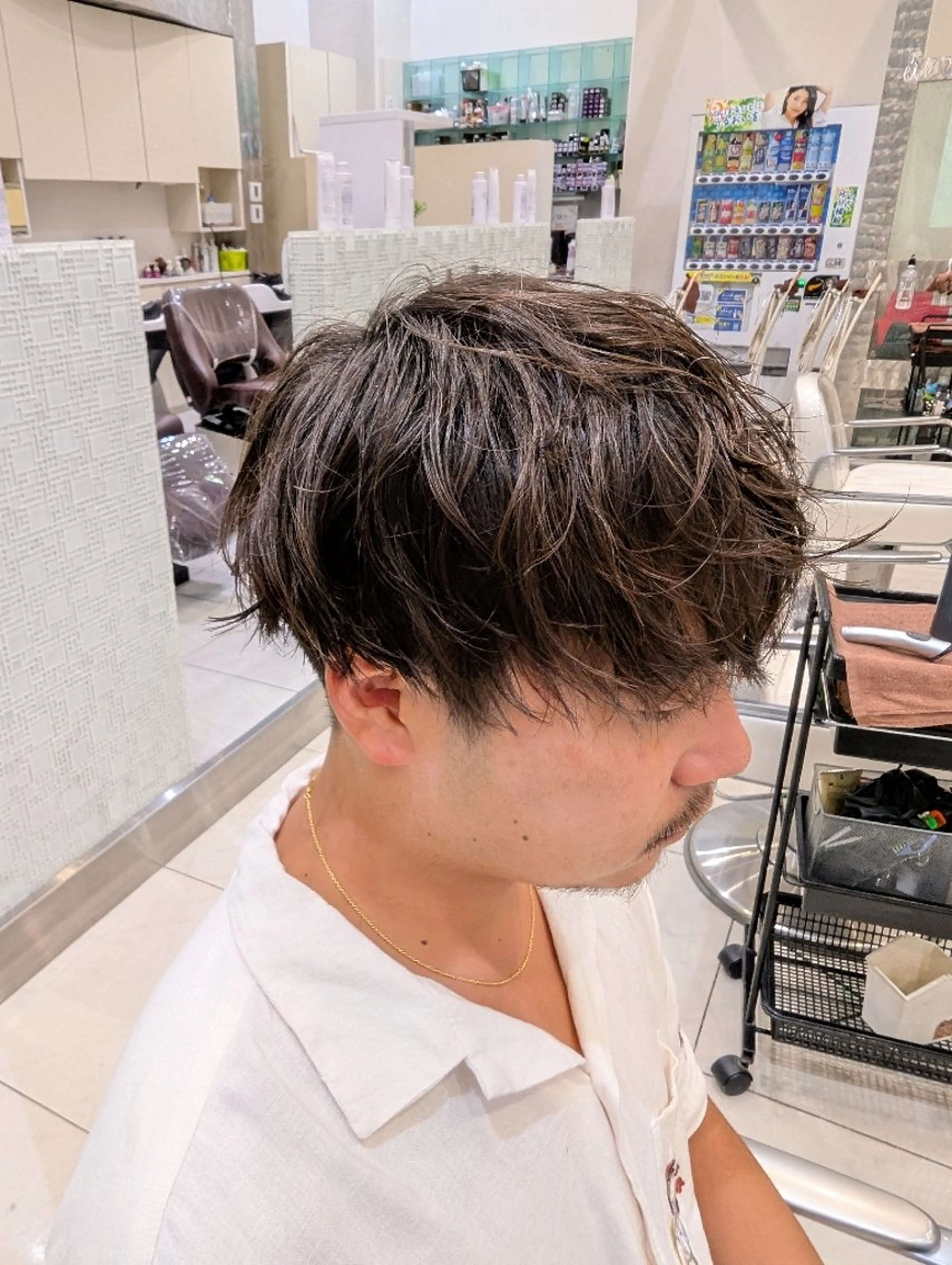 メンズカット+スタイリングサポートパーマの写真