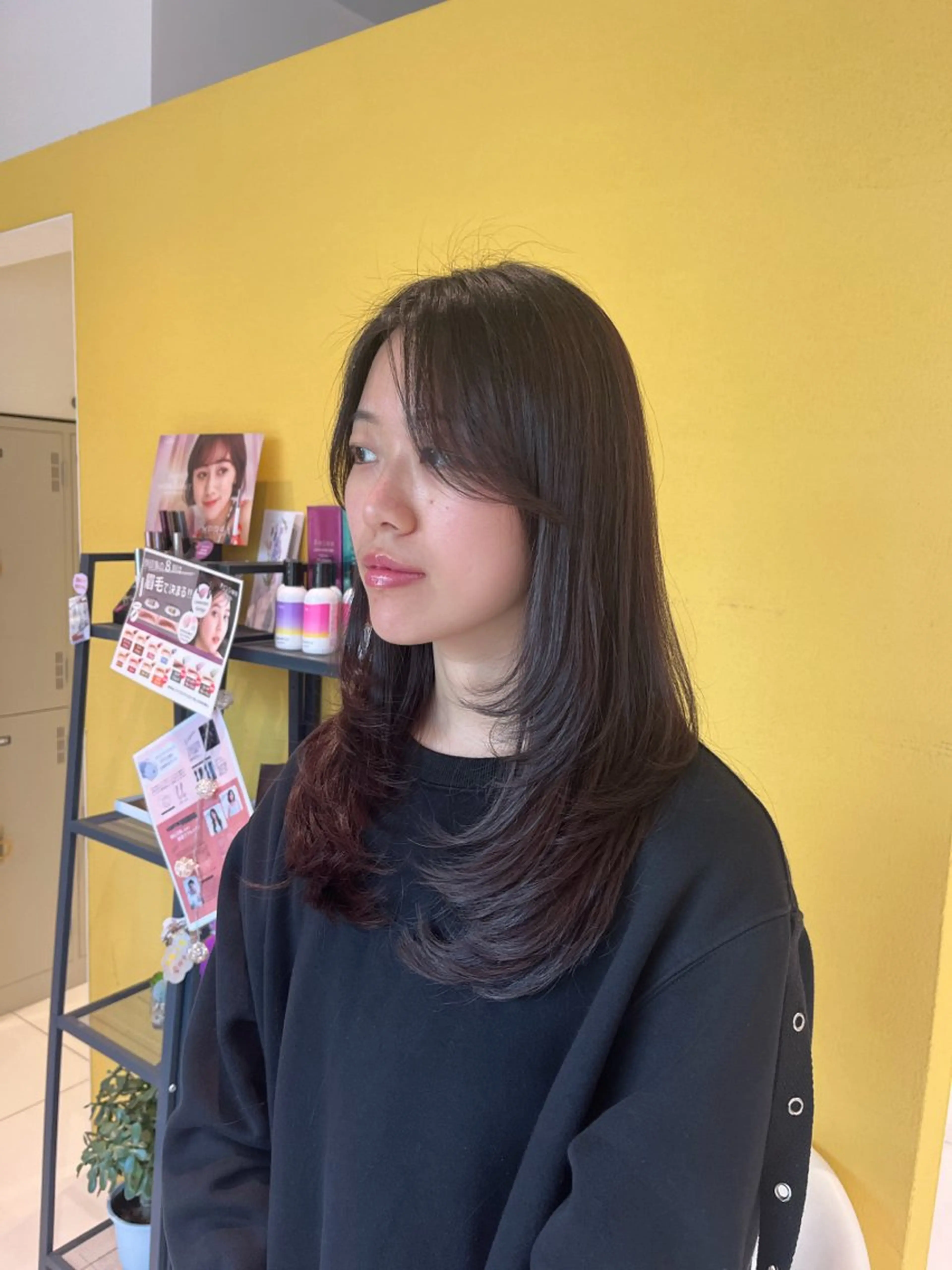 セミロング 似合わせ 垢抜け🌟 AKINOのヘアスタイル