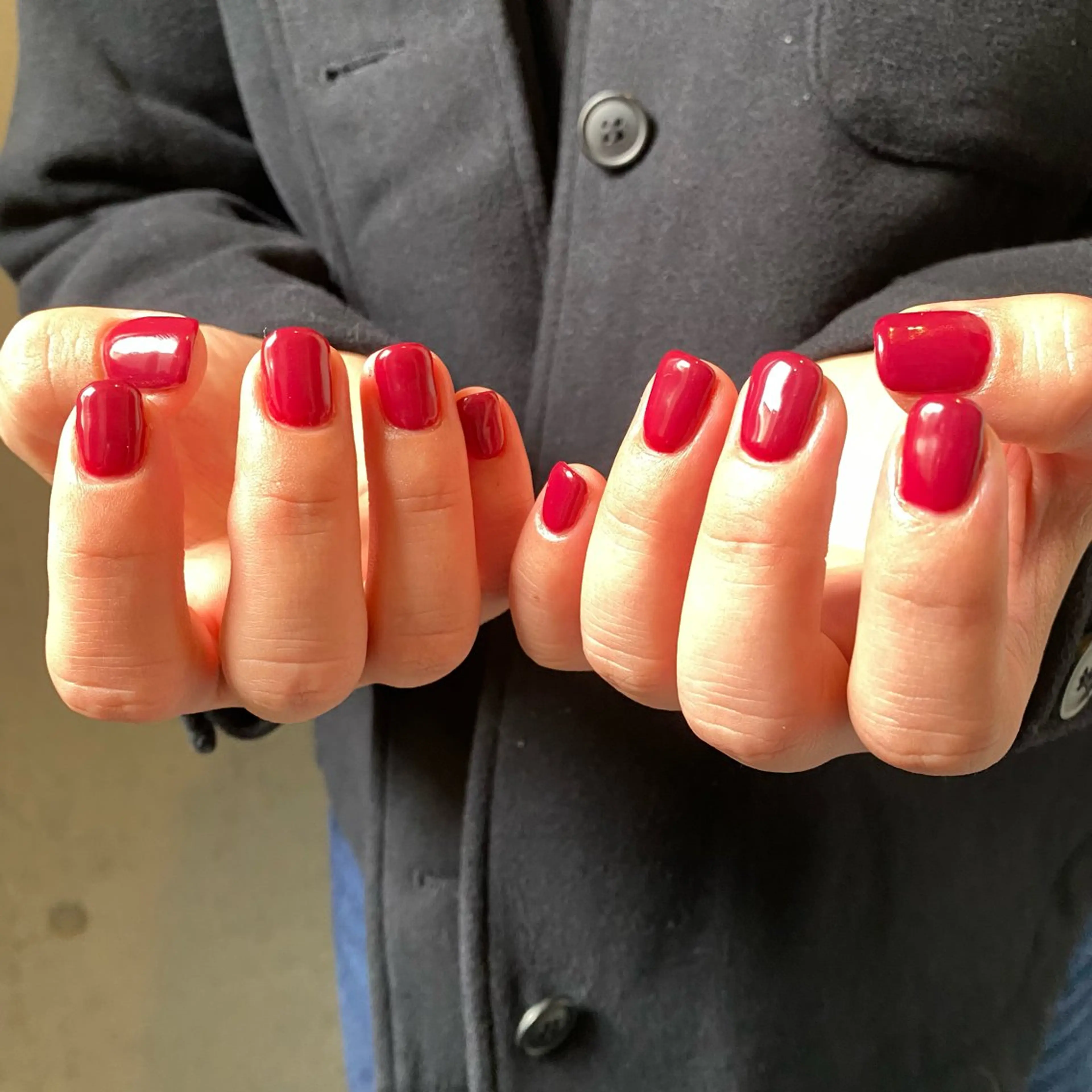 ネイル ボルドー ワンカラーネイル KONDO RIHO♡のネイルデザイン