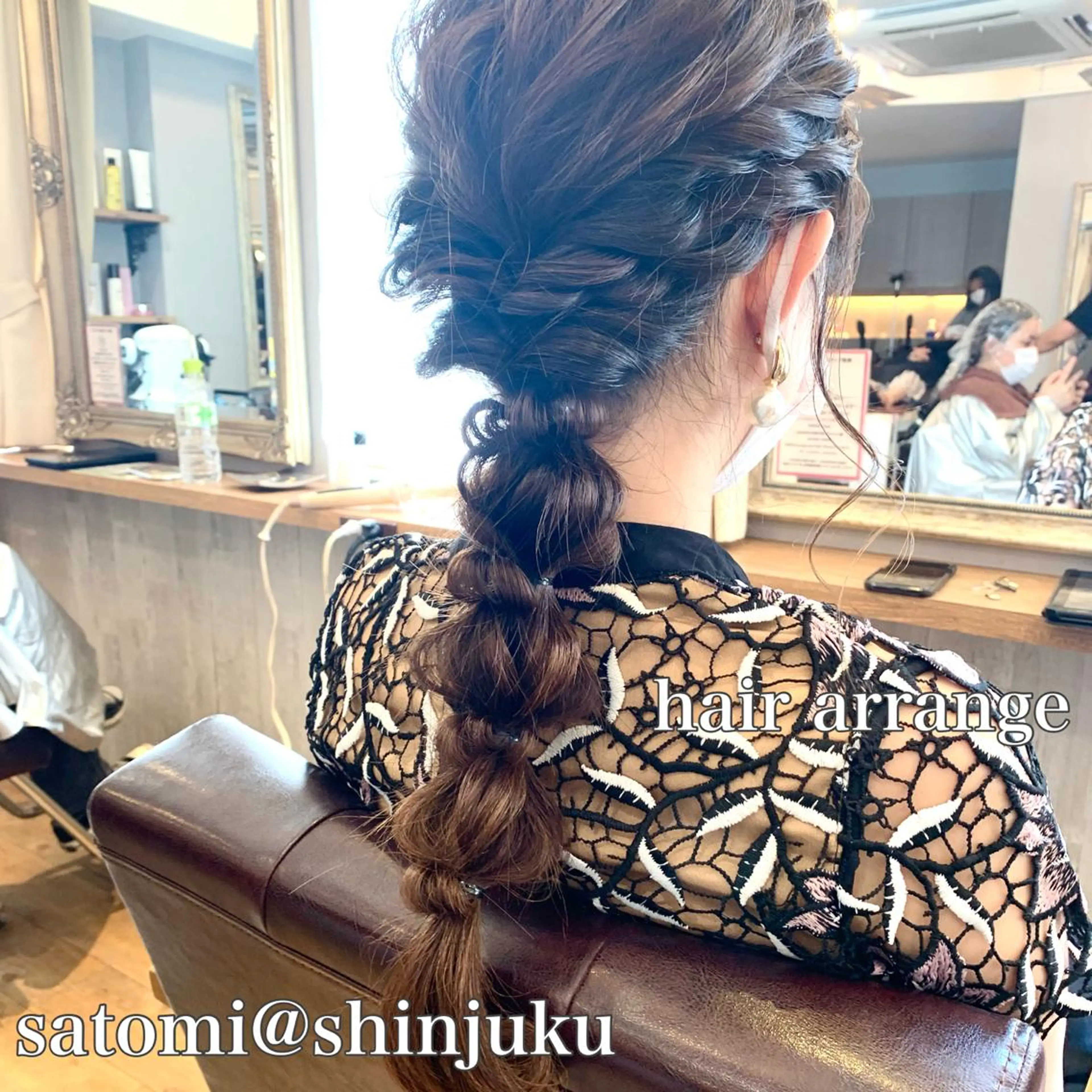 ヘアアレンジ 淡色ふんわりhair 新宿satomiのヘアスタイル