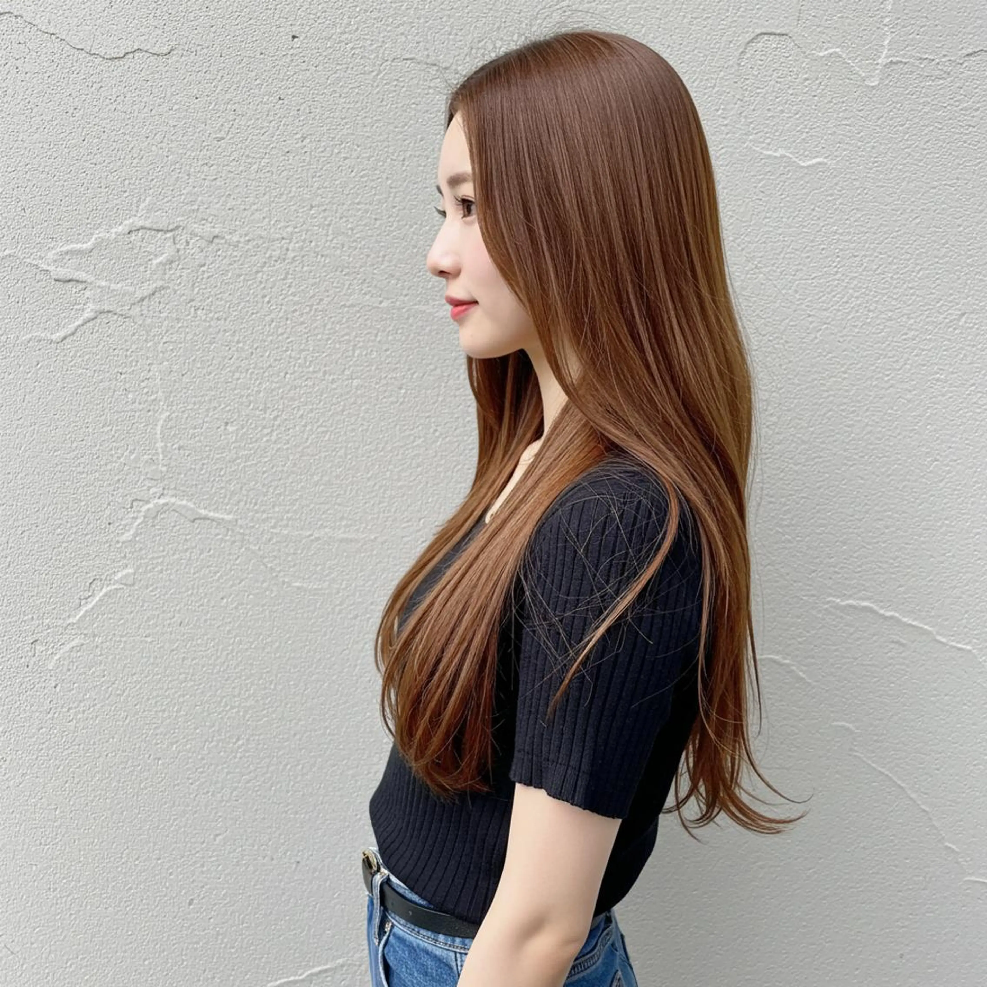 セミロング カラー mizu kiのヘアスタイル