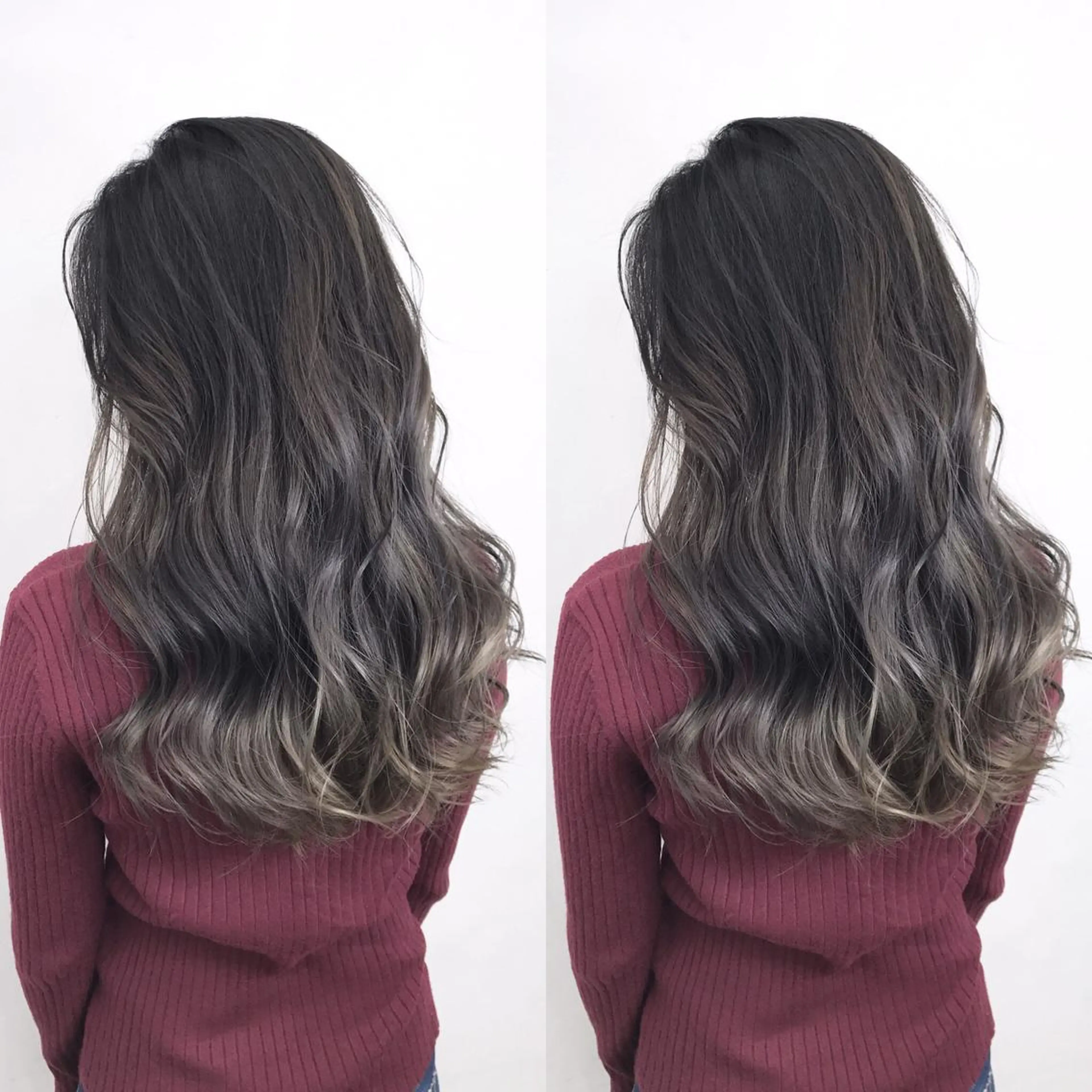 ロング カラー グラデーションカラー グレージュ TATSUYA アートディレクターのヘアスタイル