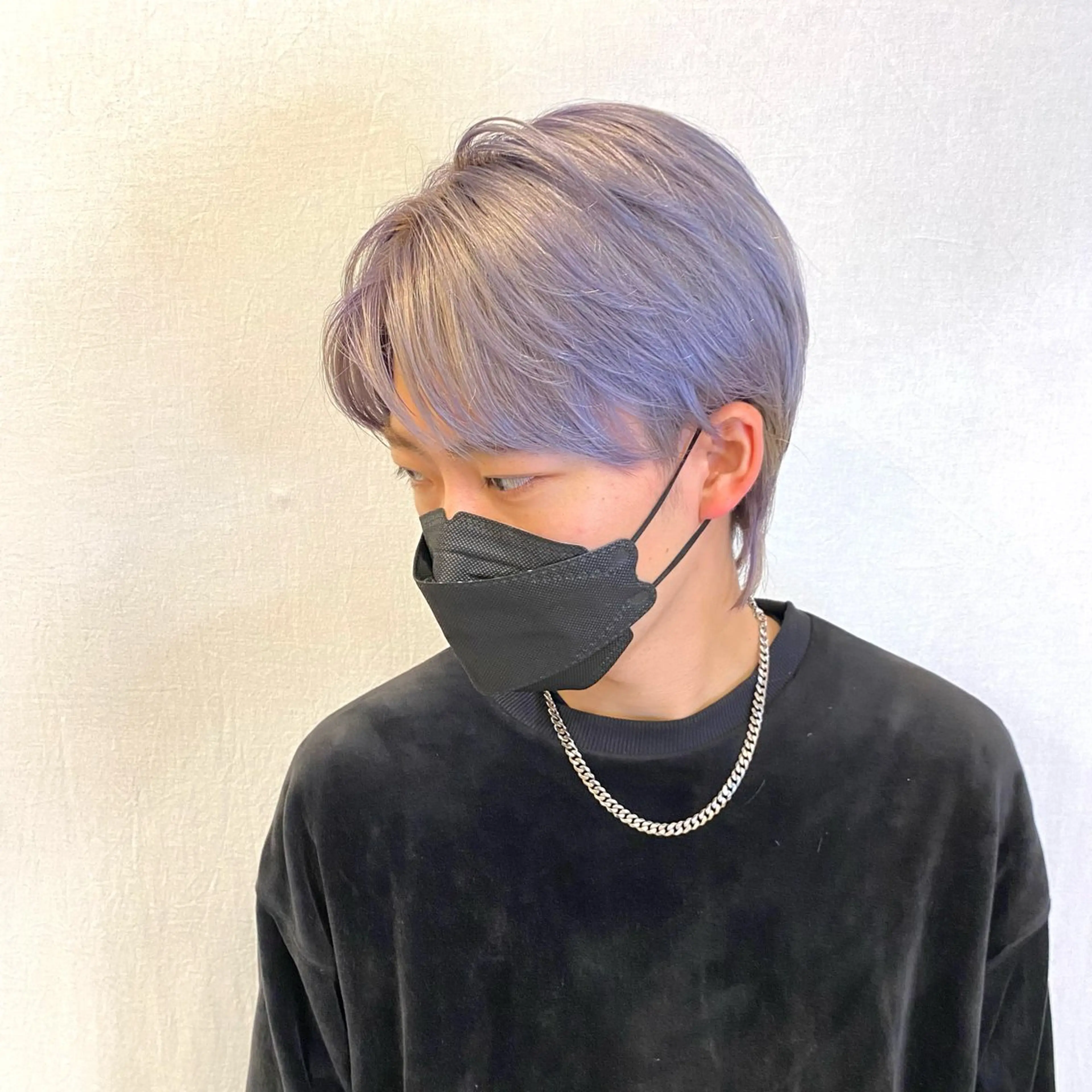 カラー メンズ メンズブリーチ ブリーチ ラベンダーカラー 🌈【曲がる縮毛矯正 】🌈益子卓馬のヘアスタイル