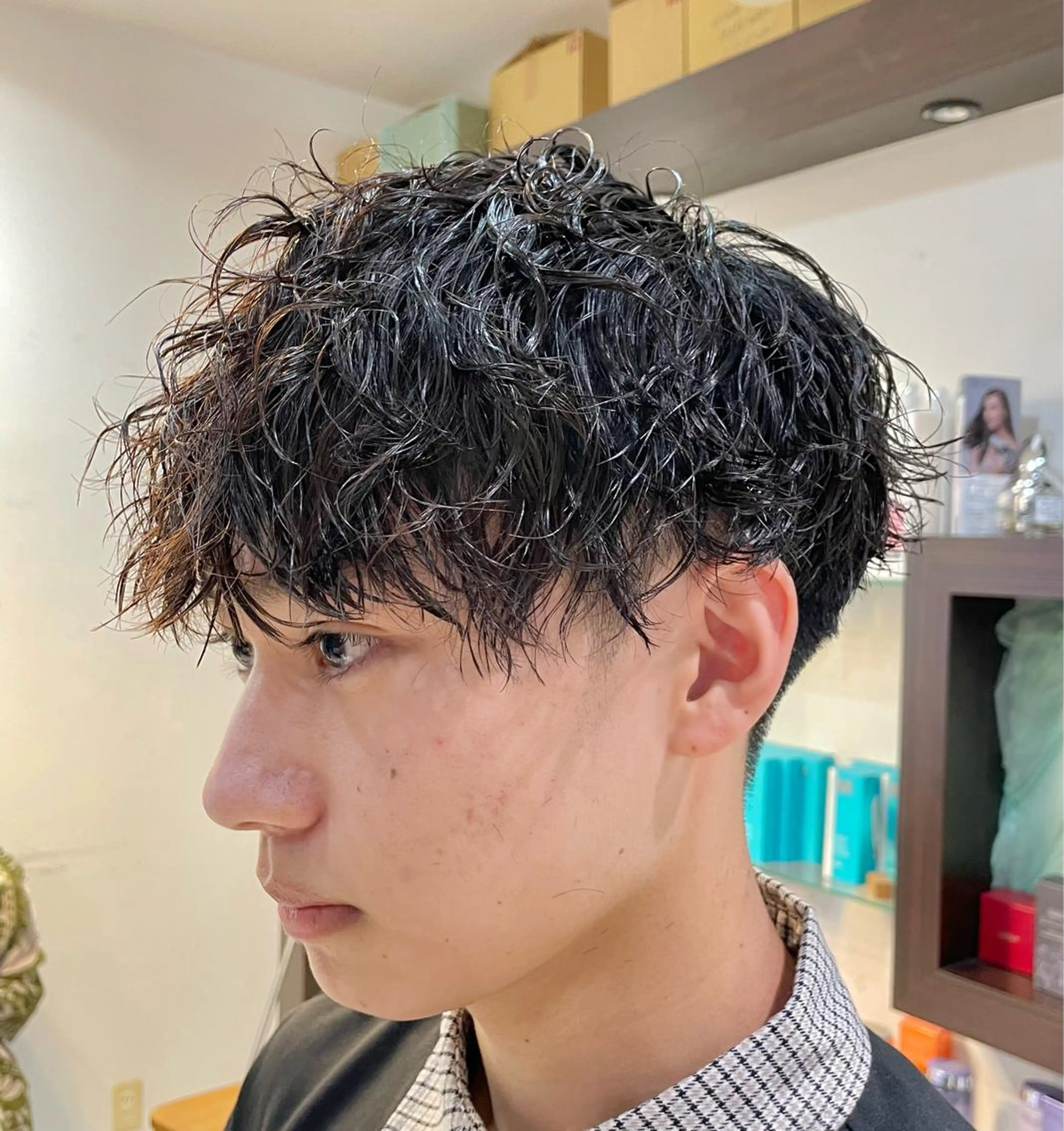パーマ メンズ メンズパーマ ツイストスパイラルパーマ スパイラルパーマ カット パーマ メンズ指名no'1 佐藤　亘のヘアスタイル