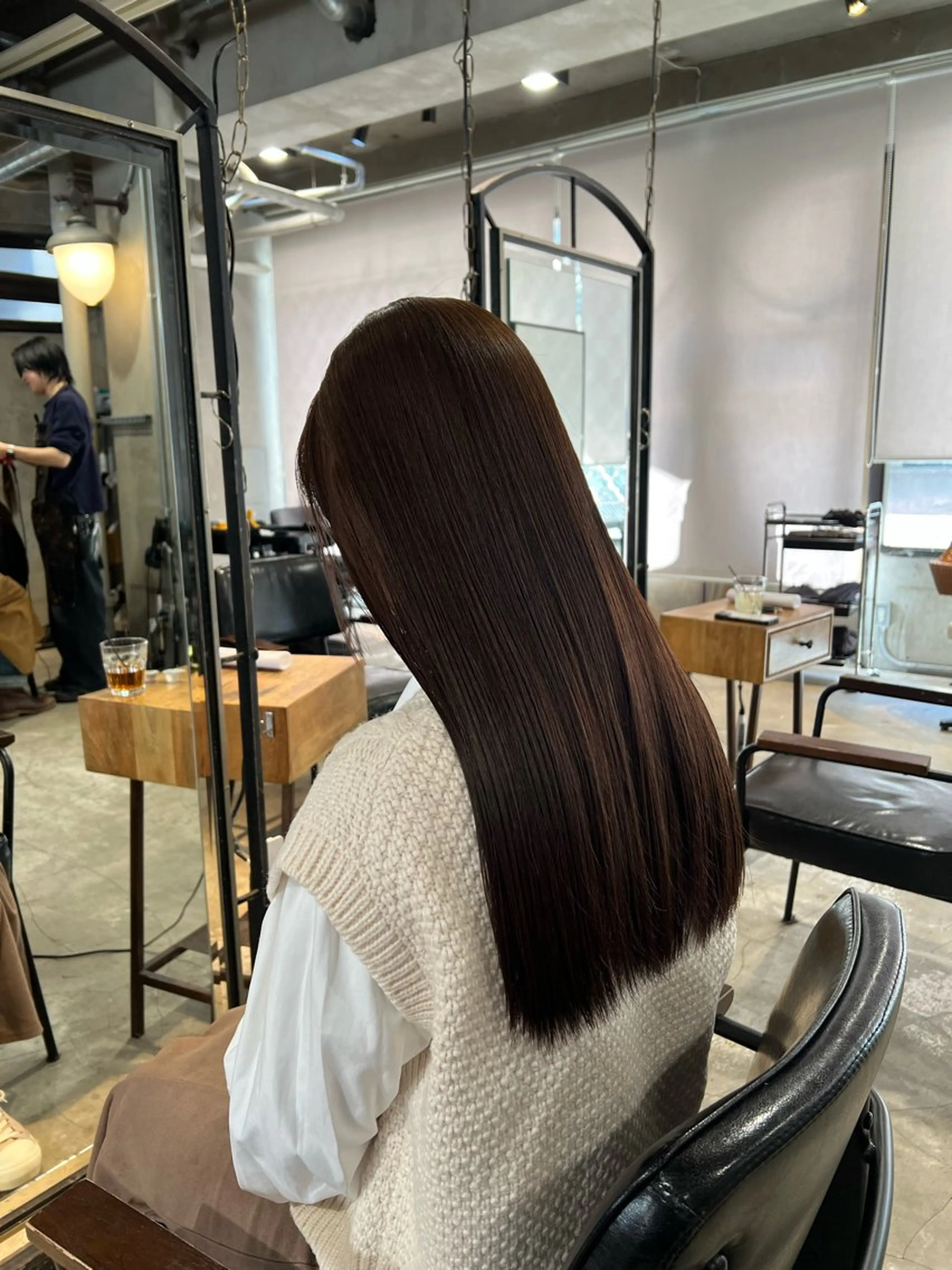 ロング カラー カット ヘアカラー トリートメント 赤みゼロ/透明感 カラー🌿KANTAのヘアスタイル