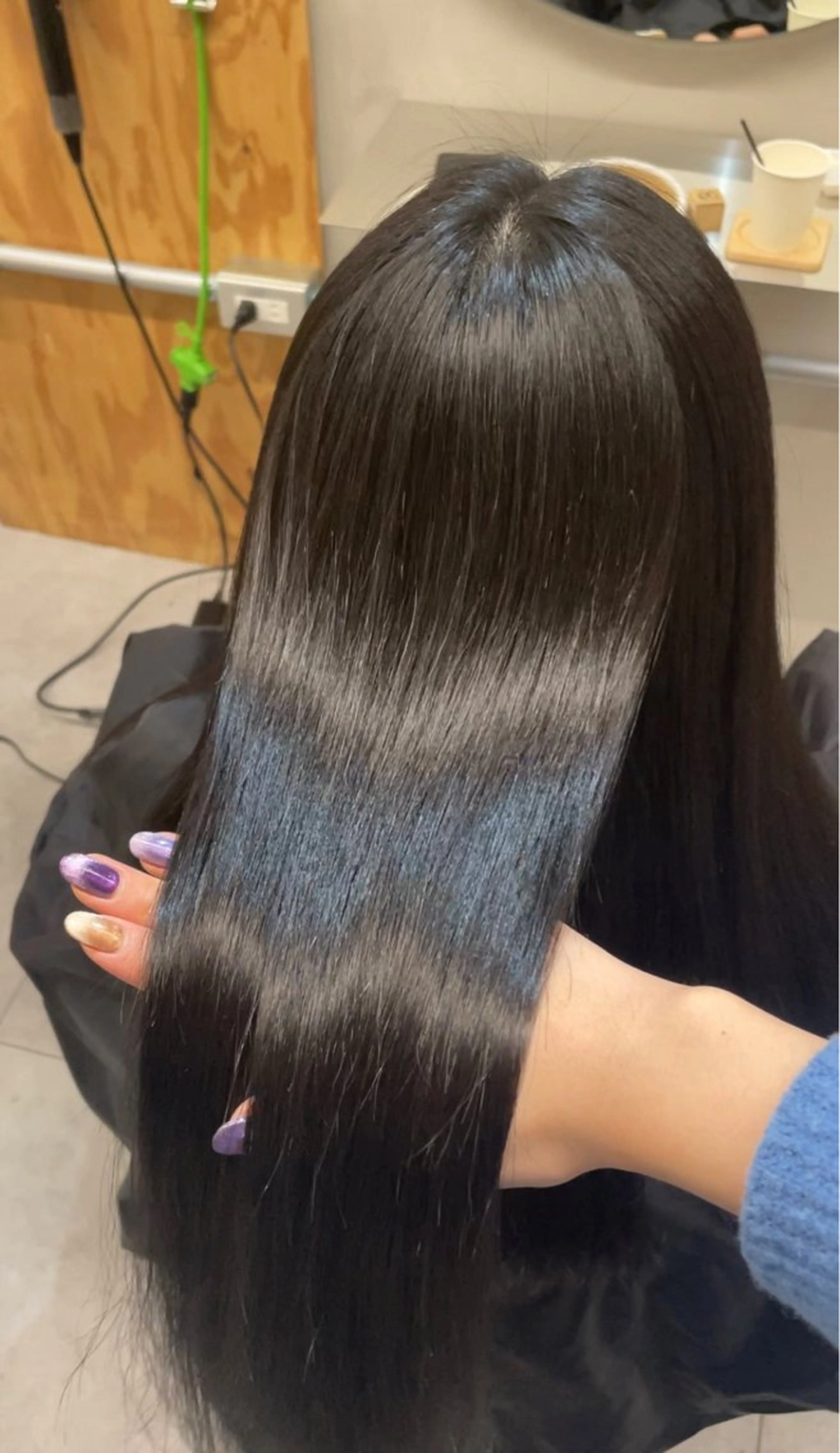 ロング パーマ 縮毛矯正 トリートメント ストレートパーマ ブリーチ矯正/ ブリーチ特化mikaのヘアスタイル