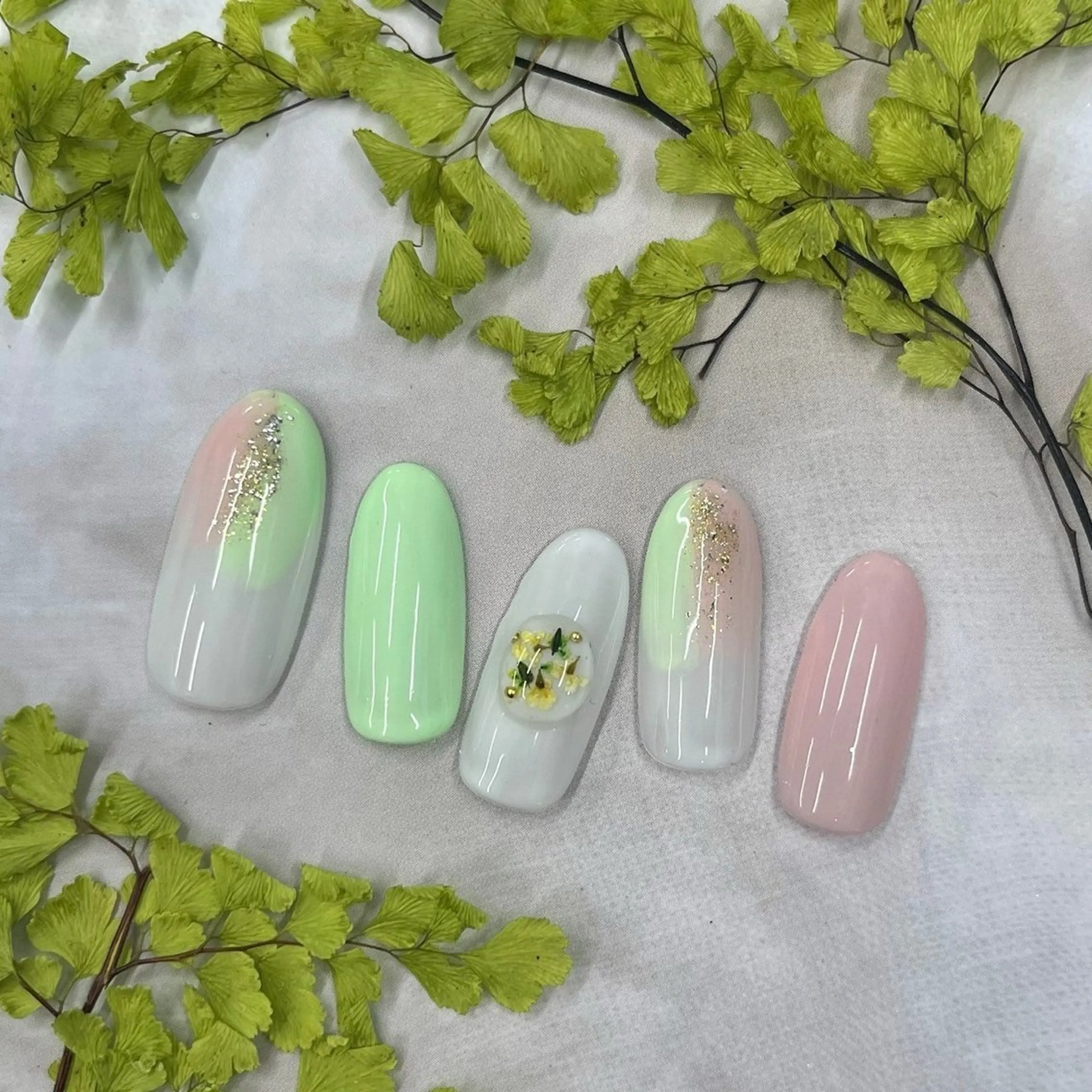 ネイル ⭐︎休業中の練習⭐︎ JNA認定講師髙橋のネイルデザイン