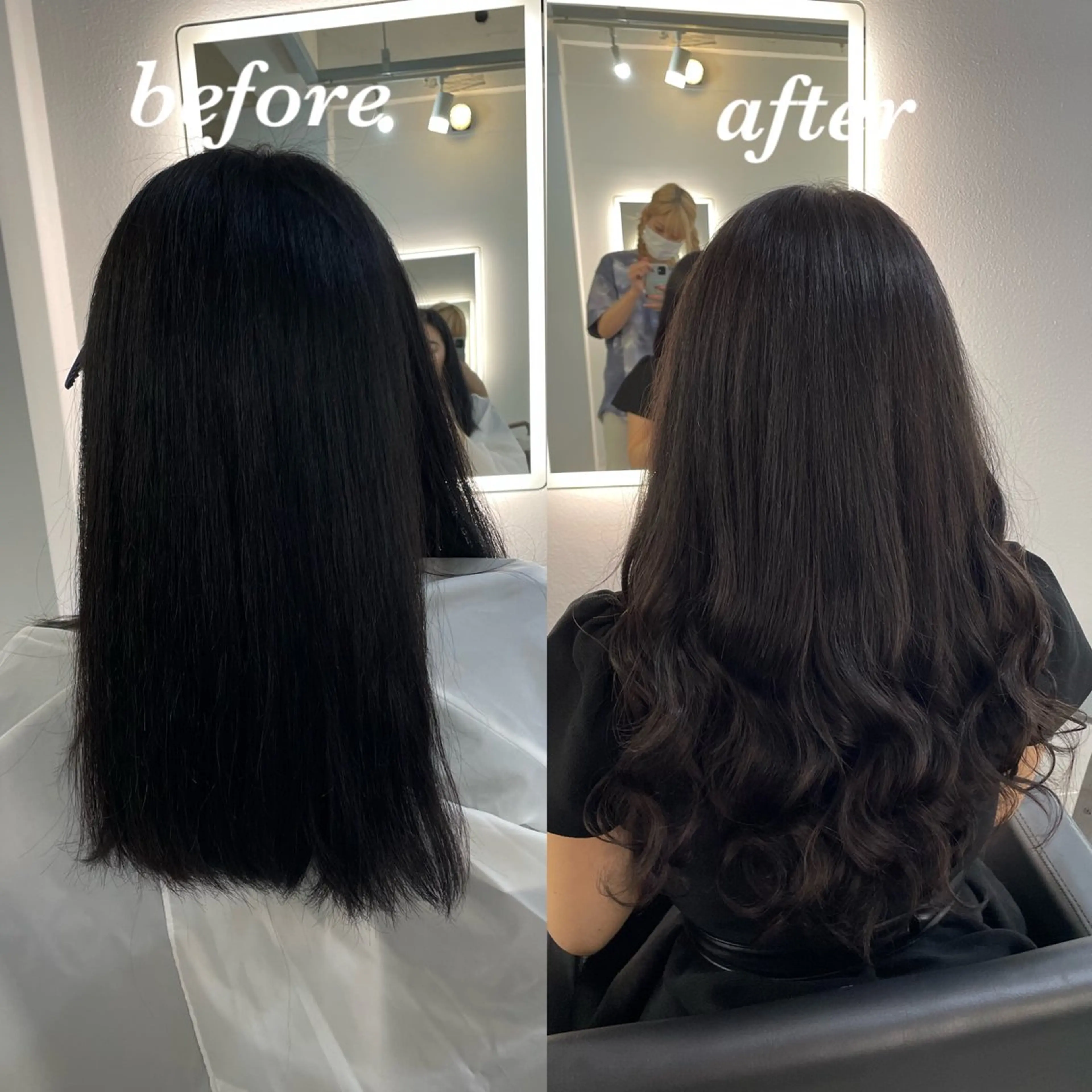 ミディアム カラー ヘアアレンジ エクステ Cielro【 シェイロ 】所属・Cielro/ダブル カラー/西田咲希のヘアスタイル