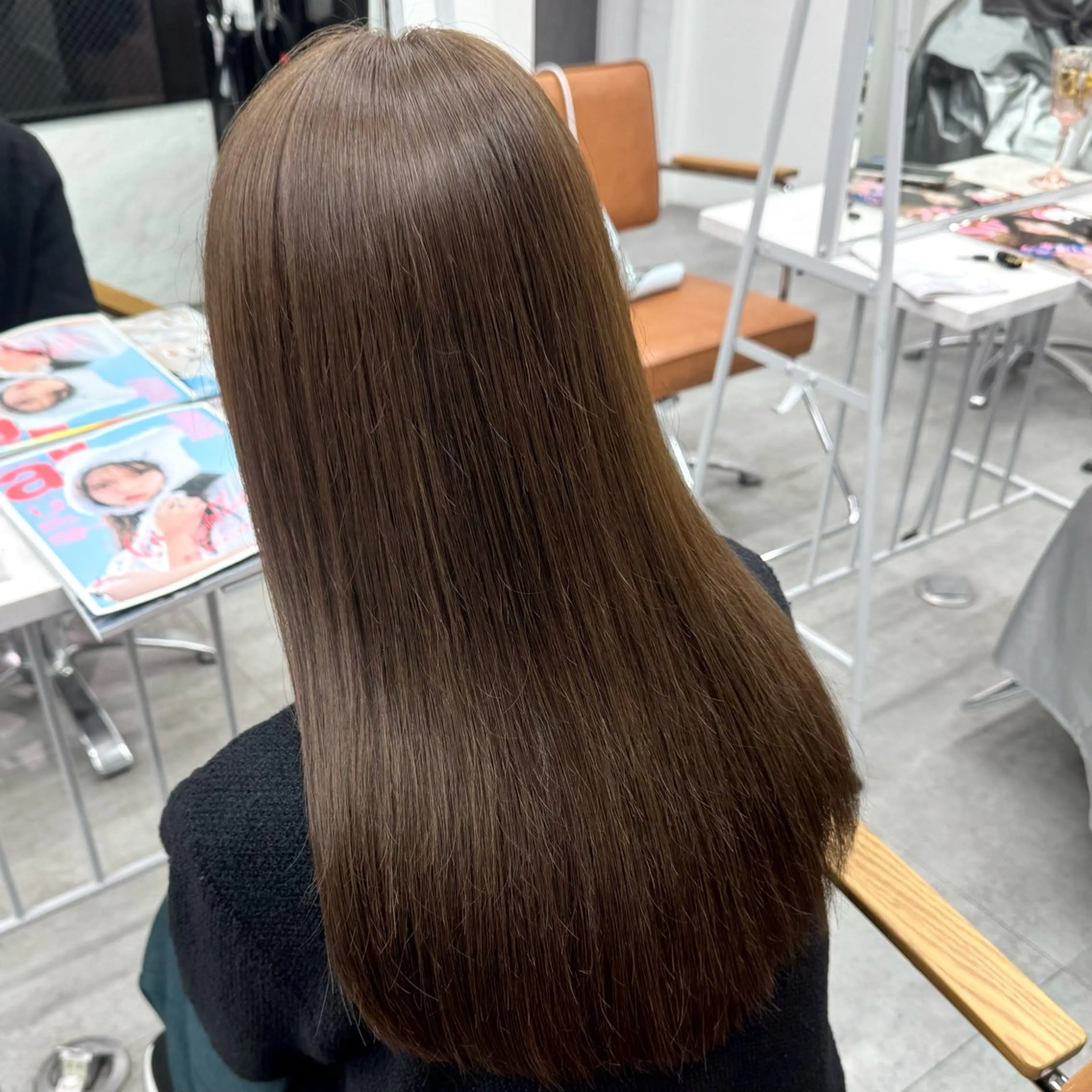 ロング カラー ヘアアレンジ ヘアカラー ブリーチなしカラー /新百合ヶ丘/安形翔のヘアスタイル