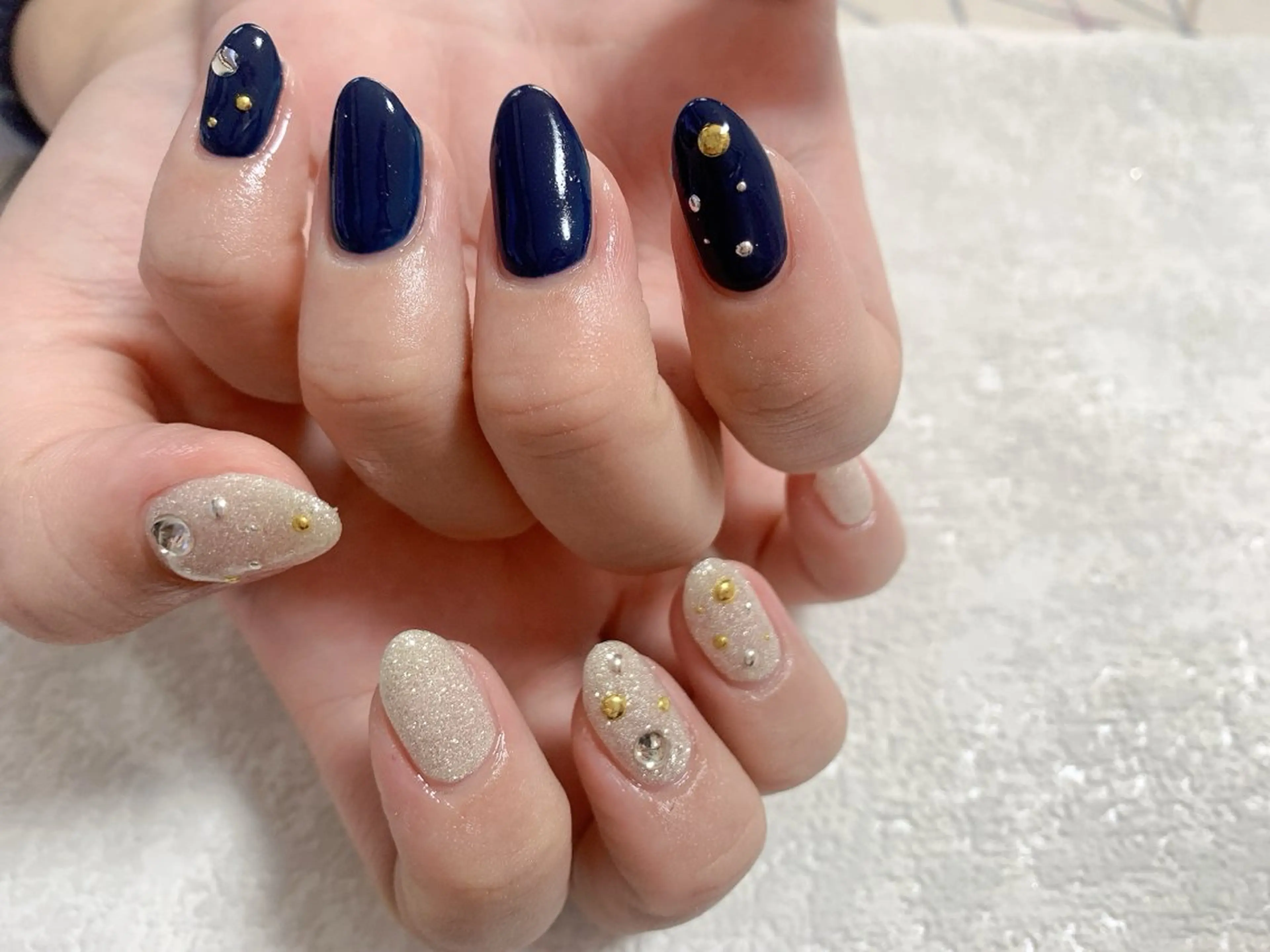 ネイル ジェルネイル キラキラネイル 韓国ネイル メンズネイル ワンカラーネイル kiki nail たまプラーザのネイルデザイン