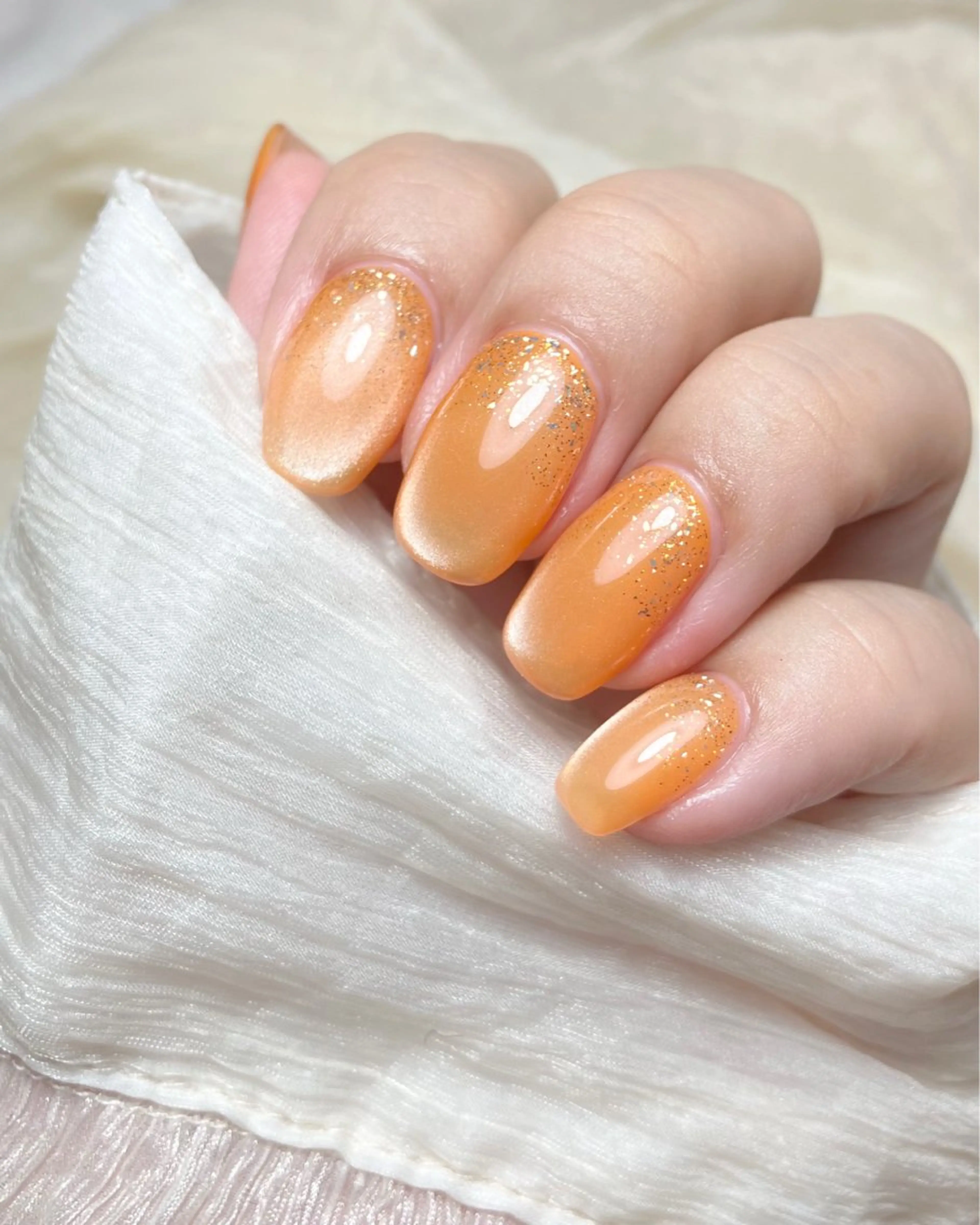 ネイル オレンジ ハンドネイル Beauty salon Ryu・ange所属・RyuAnge リュアンジュのその他イメージ