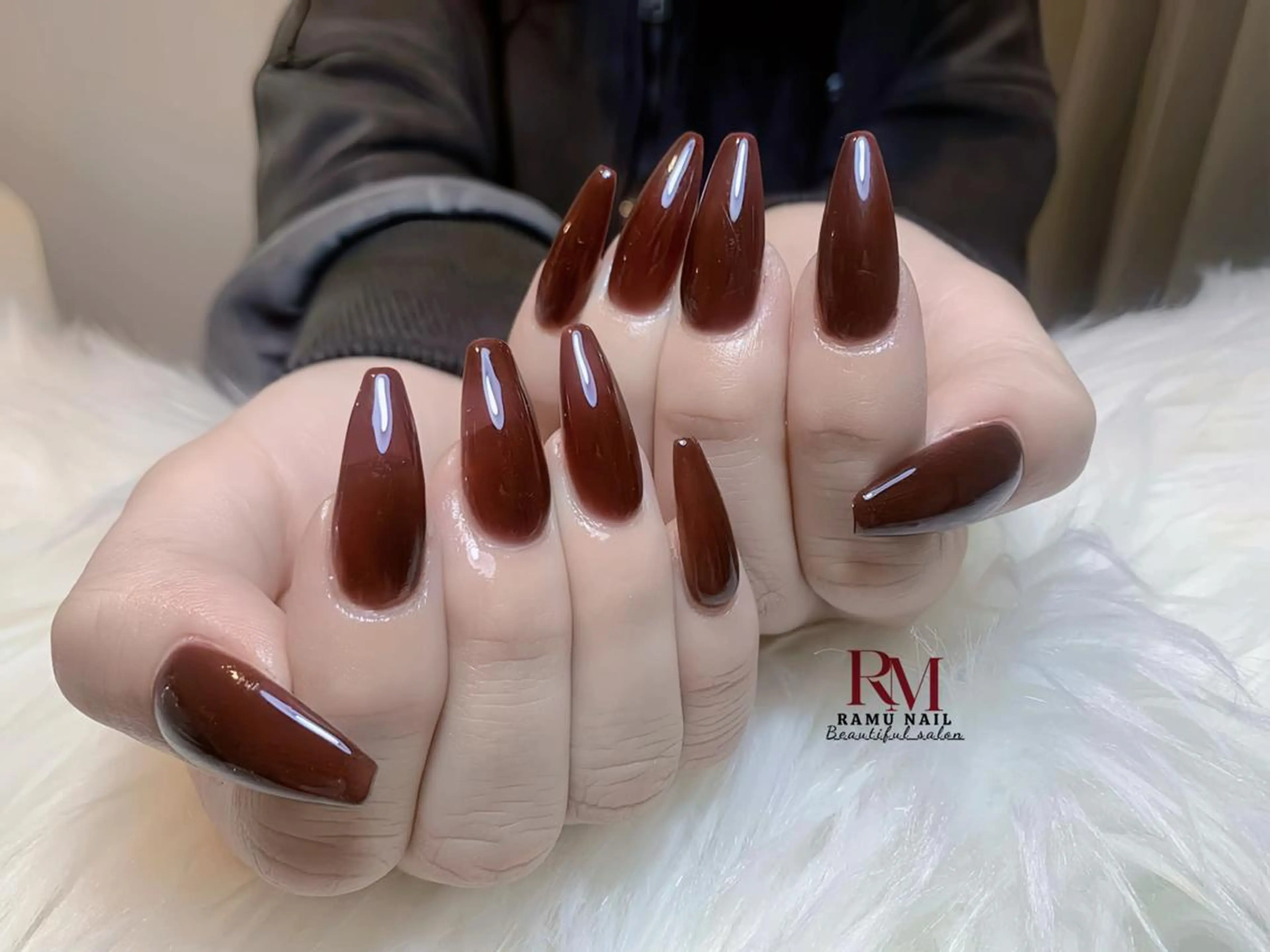 【持込デザイン可🙆‍♀️】チップ長さだし＋ワンカラーコース ⏰120分の写真