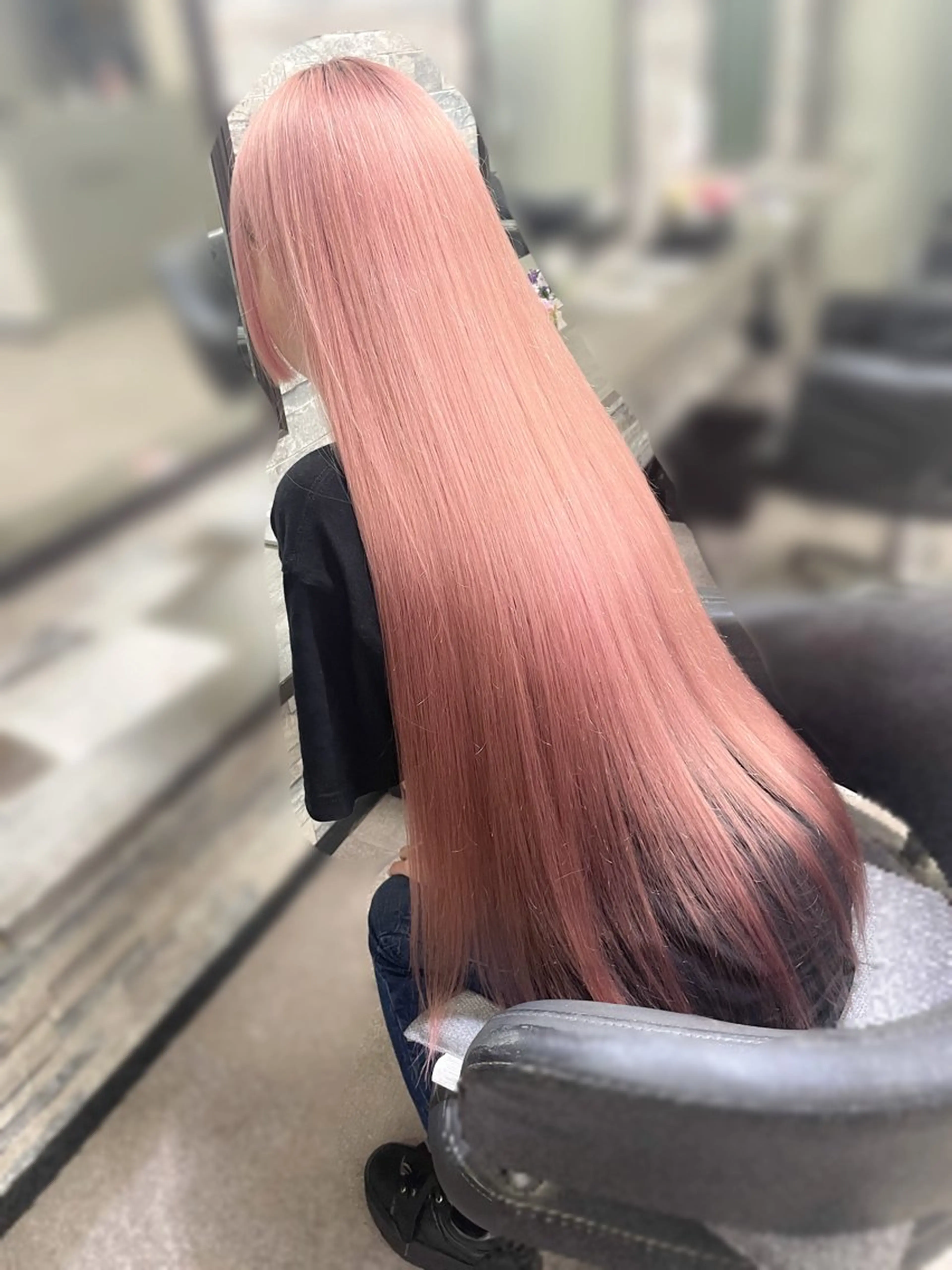 ロング カラー ピンクカラー ホワイトピンク 髪質改善 ロング トリートメント ハイトーンエクステ 🎩カズキ🎩のヘアスタイル