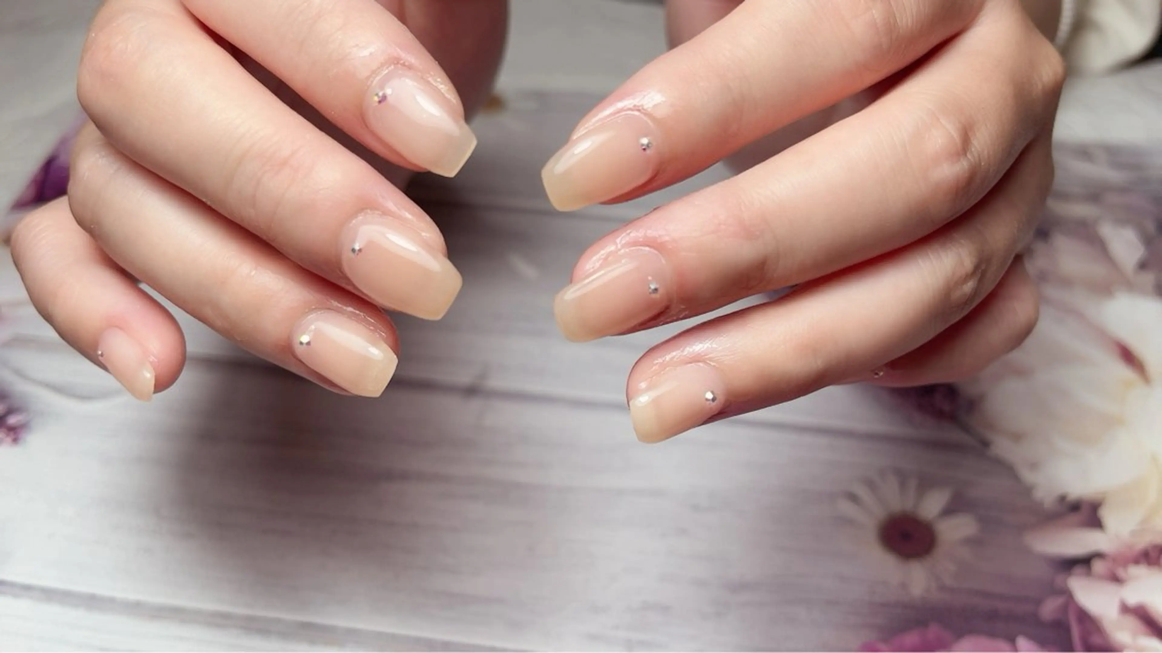 1カラー、ラメグラデーションの写真