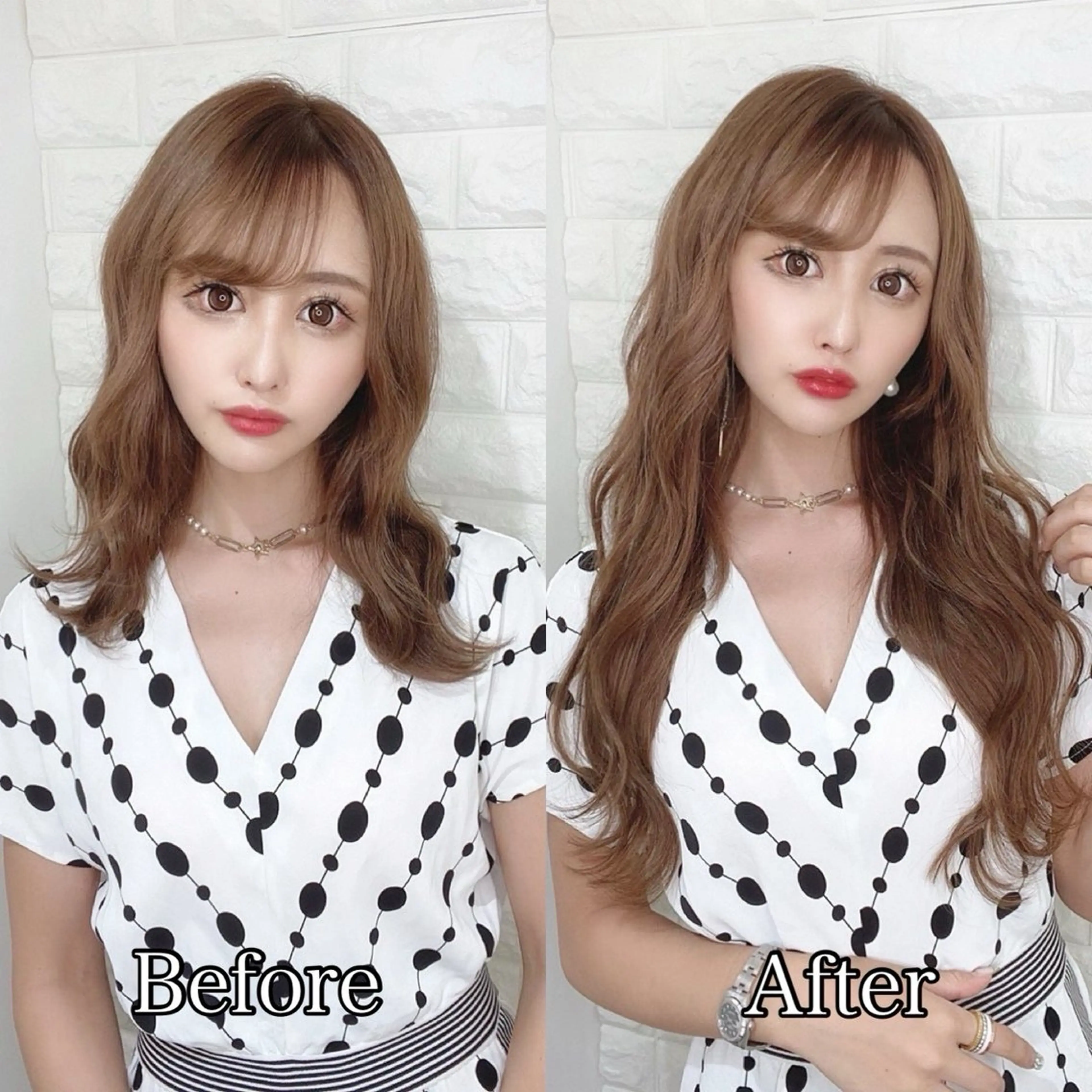 ロング プルエクステ エクステ カット ヘアカラー エクステ 吉祥寺プルエクステ 🌟hiraiのヘアスタイル