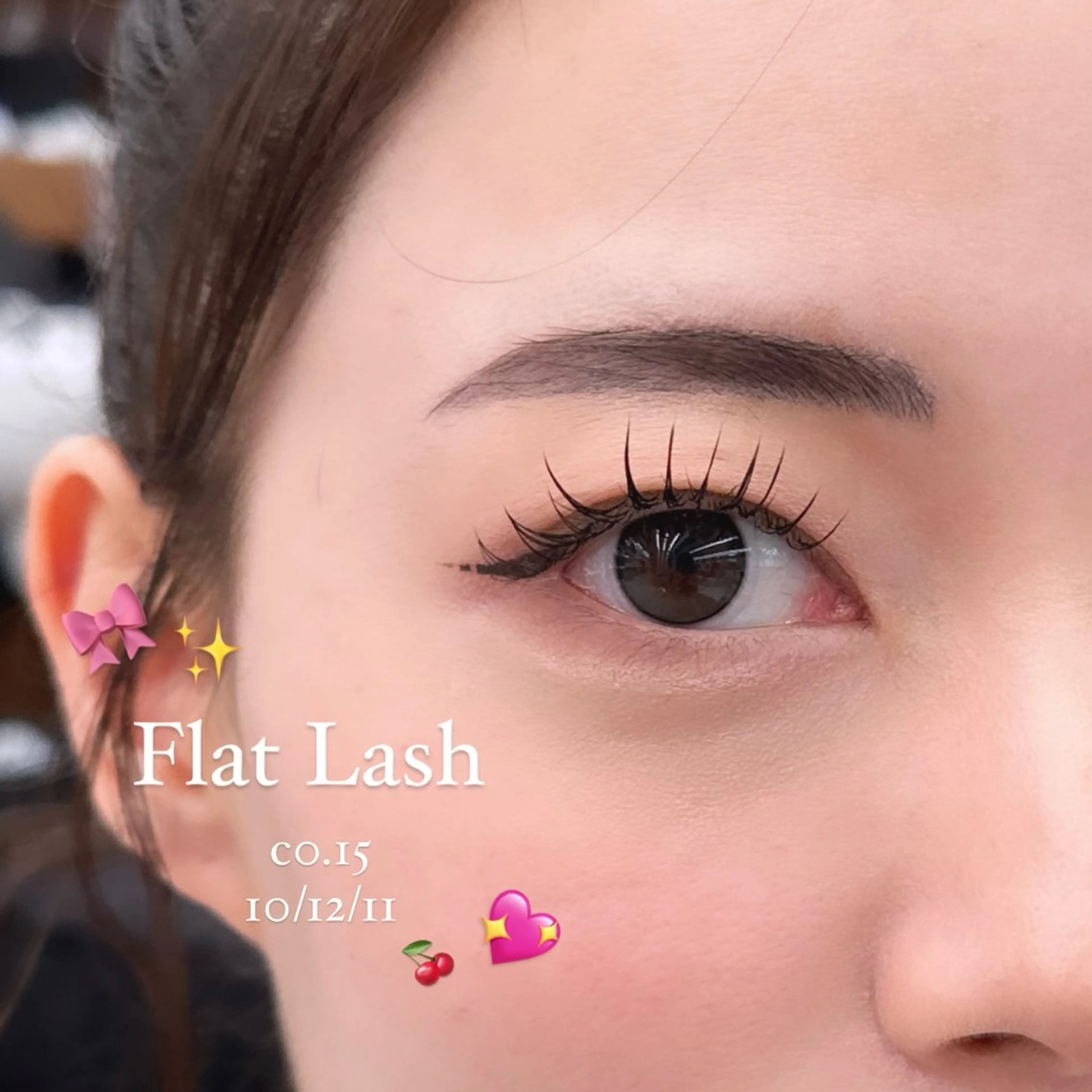 【ミニモ限定！】オフ込🎀フラットラッシュ60分つけ放題！！＋アイシャンプー🫧＋束間お仕上げコーティング付🍒目安の写真