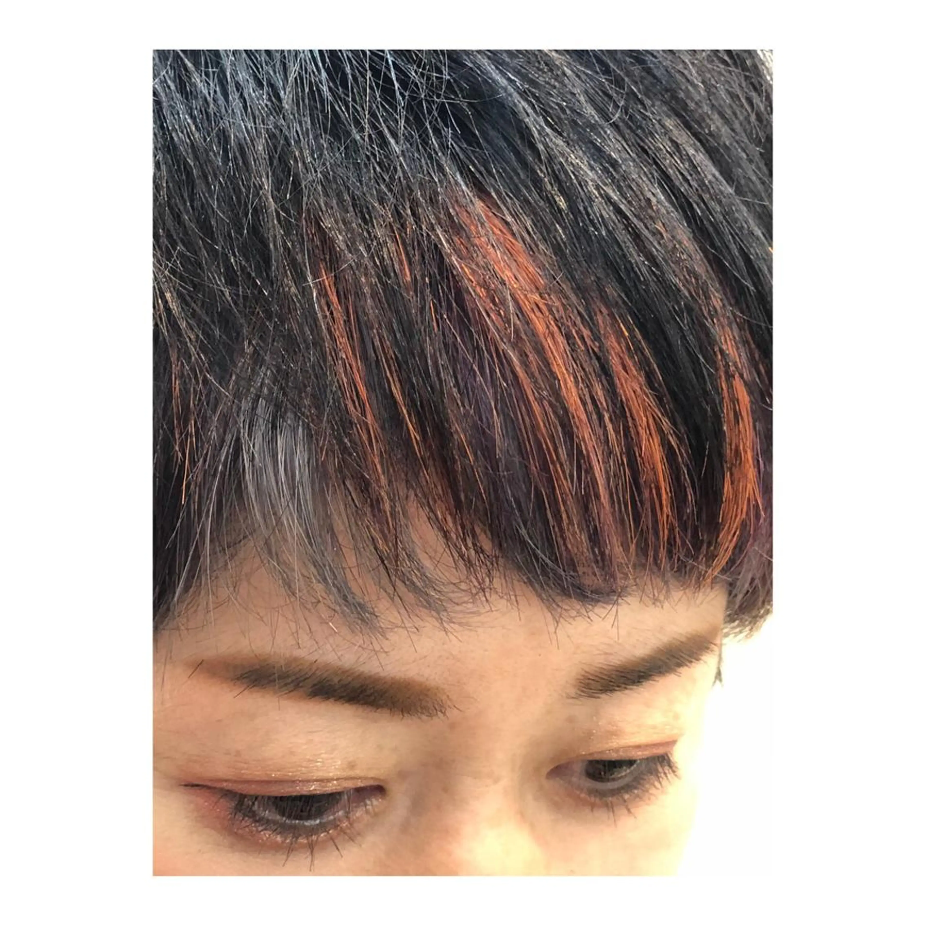 ショート カラー メンズ 白髪ぼかし脱白髪染め 大塚綾のヘアスタイル