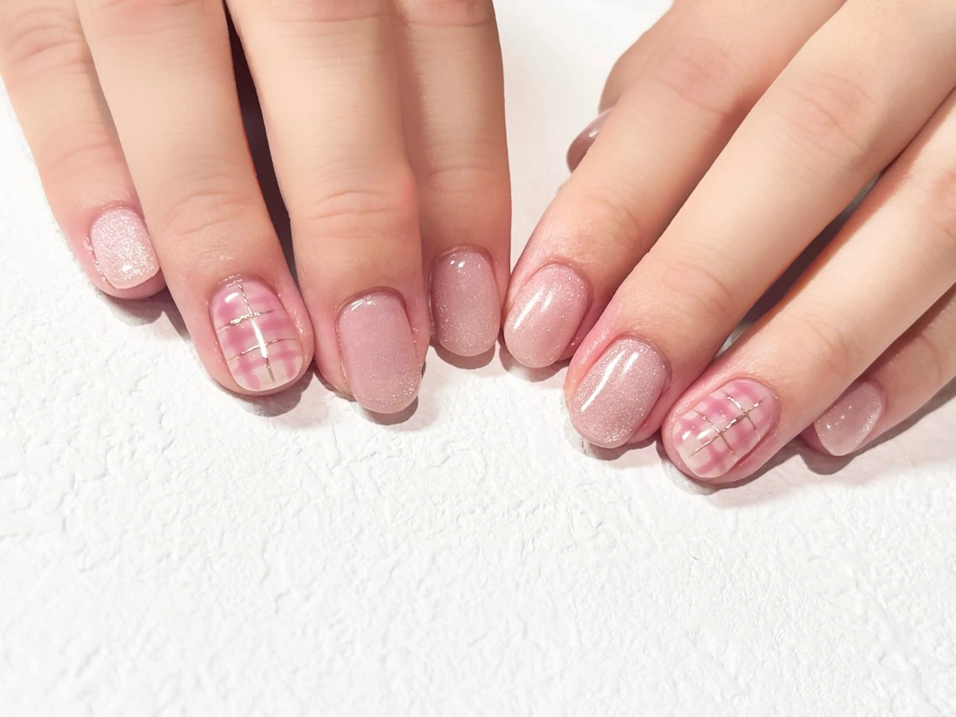 ネイル オフィスネイル ピンク ハンドネイル EASTHAM 後藤百香のネイルデザイン