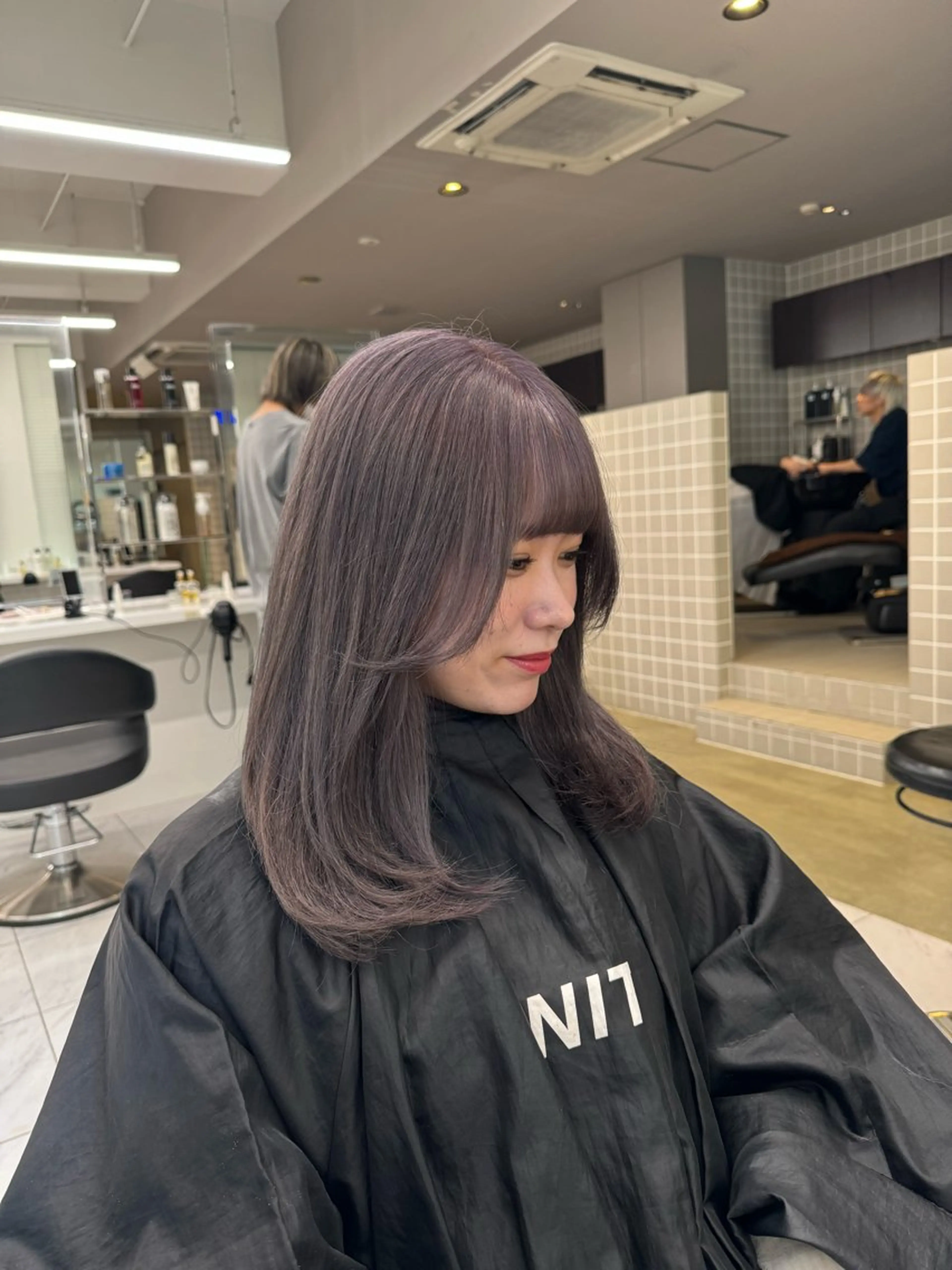 ミディアム カラー ヘアアレンジ flammeum所属・ハイトーン/ボブ /misakiのヘアスタイル