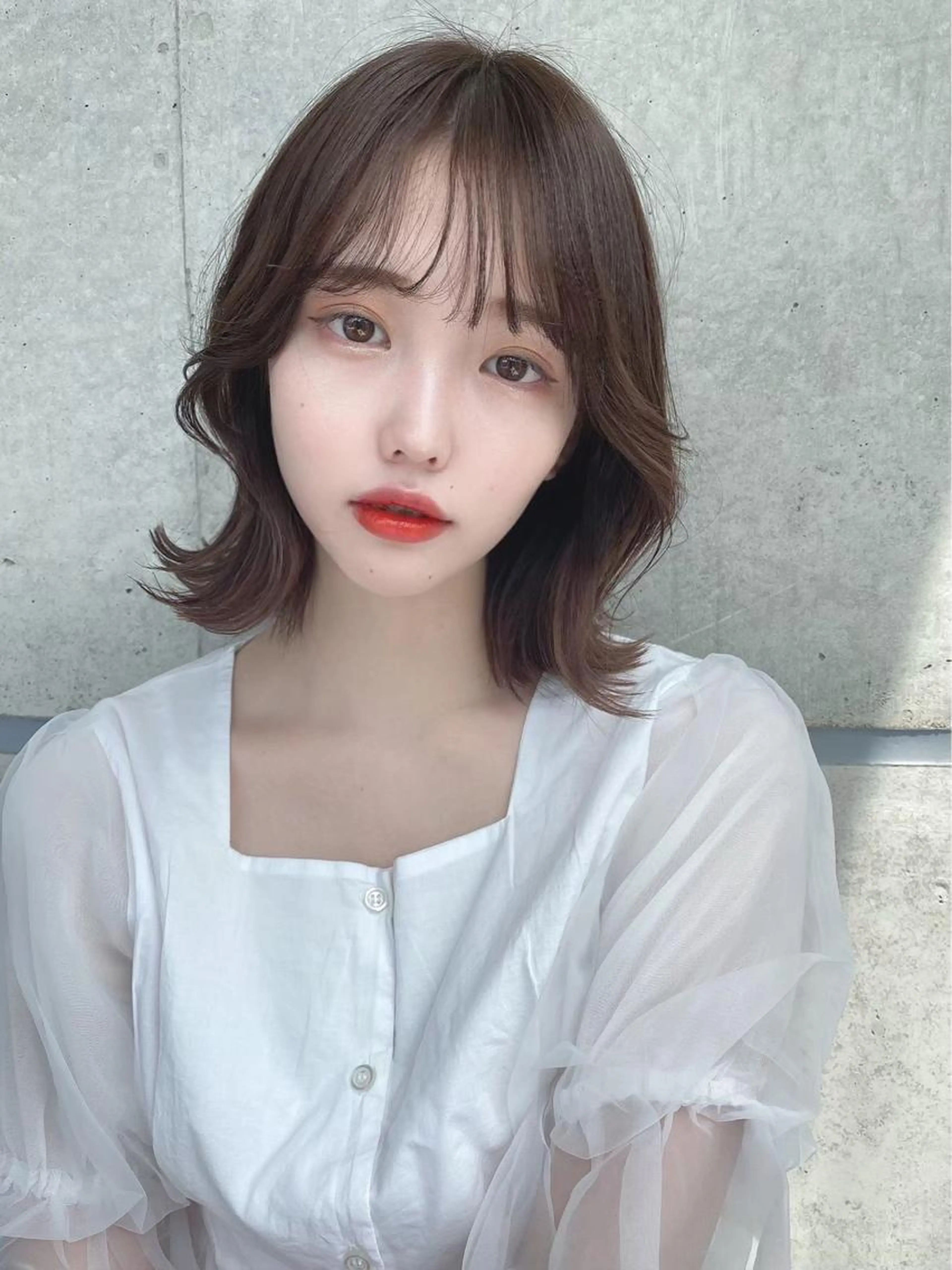 🔗ミニモ学割🔗💗韓国好きにはこれ💗今流行りの韓国風カット🇰🇷➕ハイ透明感カラー➕色持ちに効く炭酸スパ💗の写真