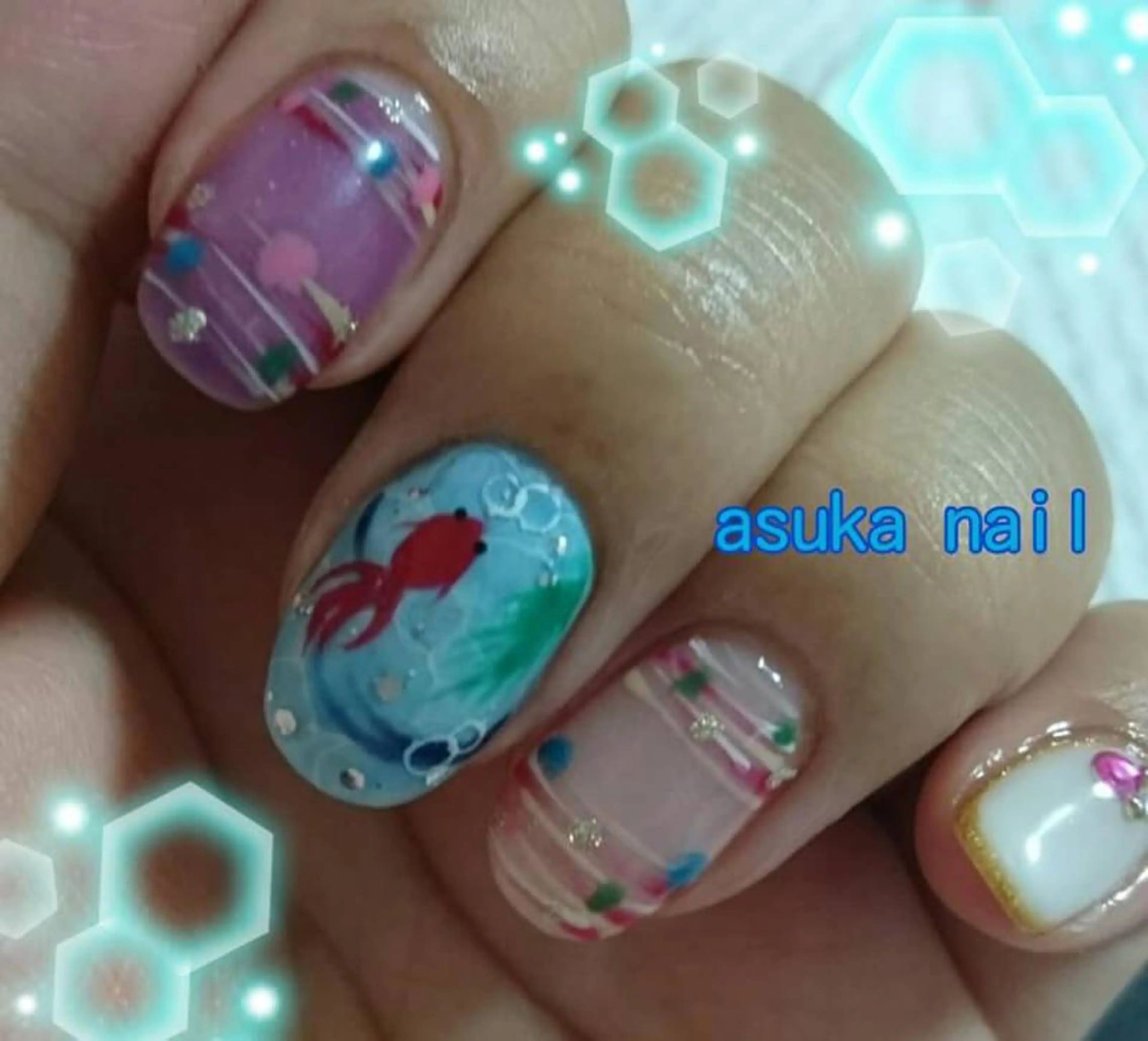 ネイル 夏ネイル Le ciel所属・asuka nailのネイルデザイン
