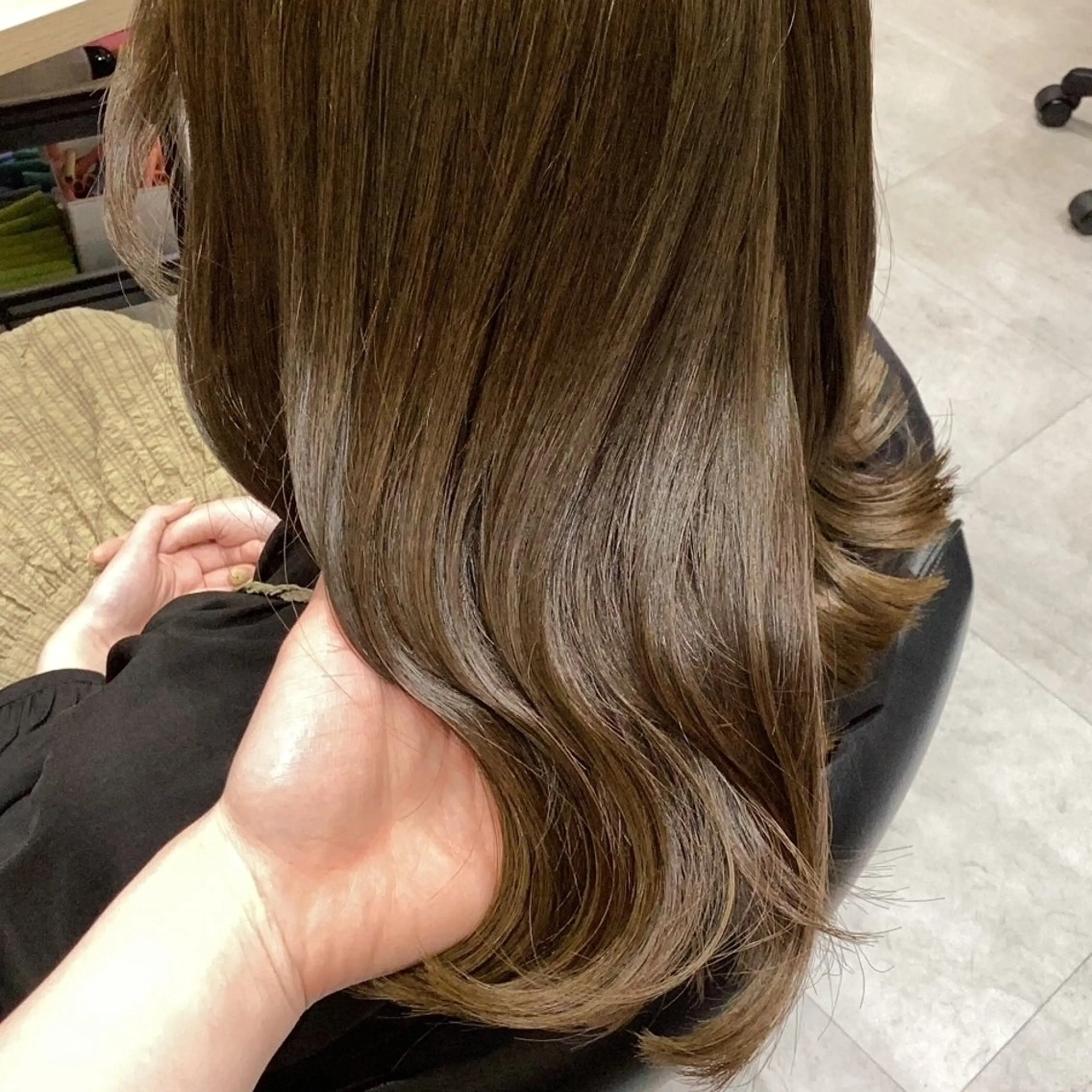 ミディアム カラー カット ヘアカラー トリートメント ヘアアレンジ/柔らか 艶カラー/AKARIのヘアスタイル