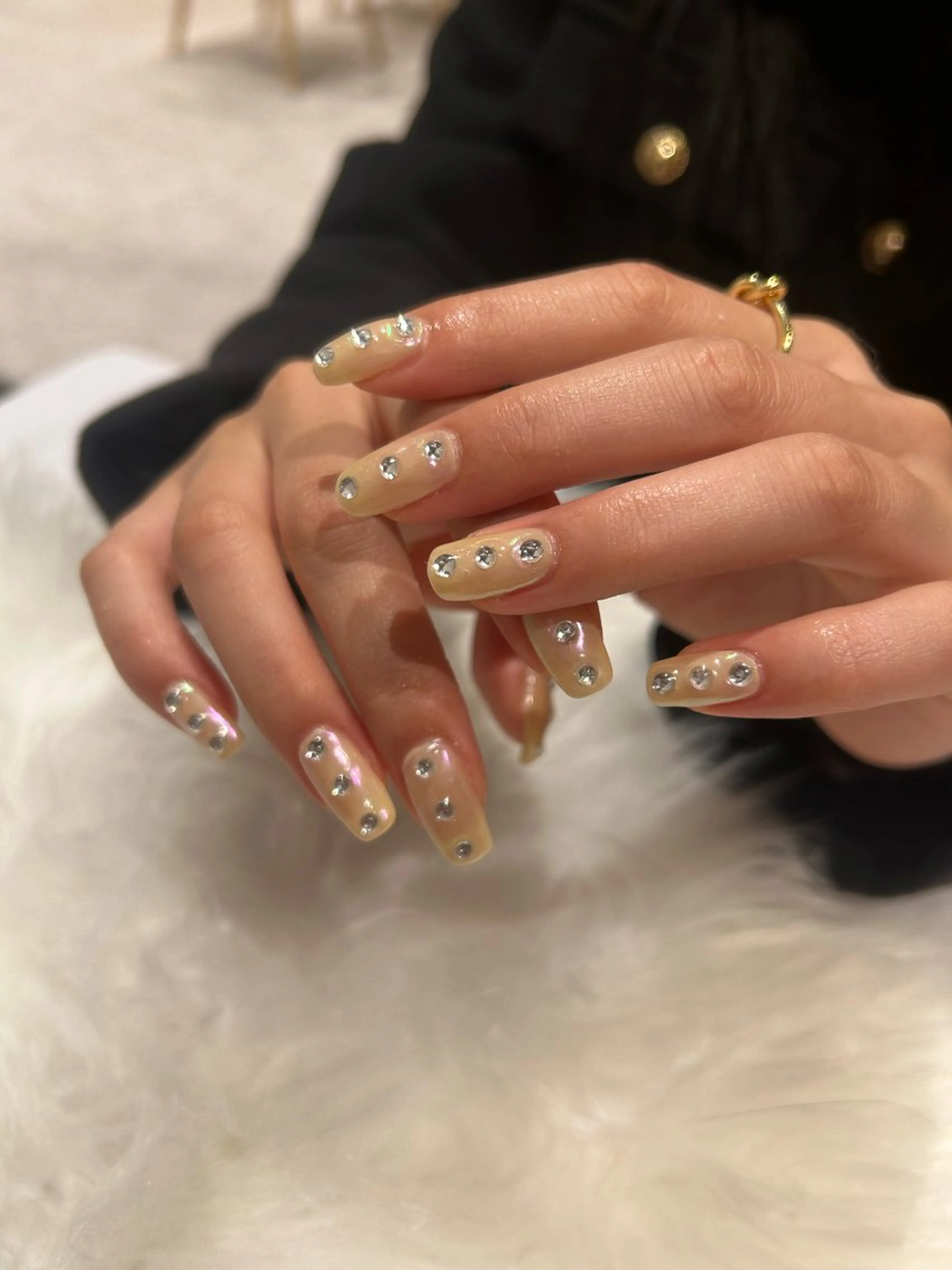 ネイル 成人式 長さ出し 韓国ネイル ショートネイル ハンドネイル ♡ハイトーン★ ネイル/しの♡のヘアスタイル