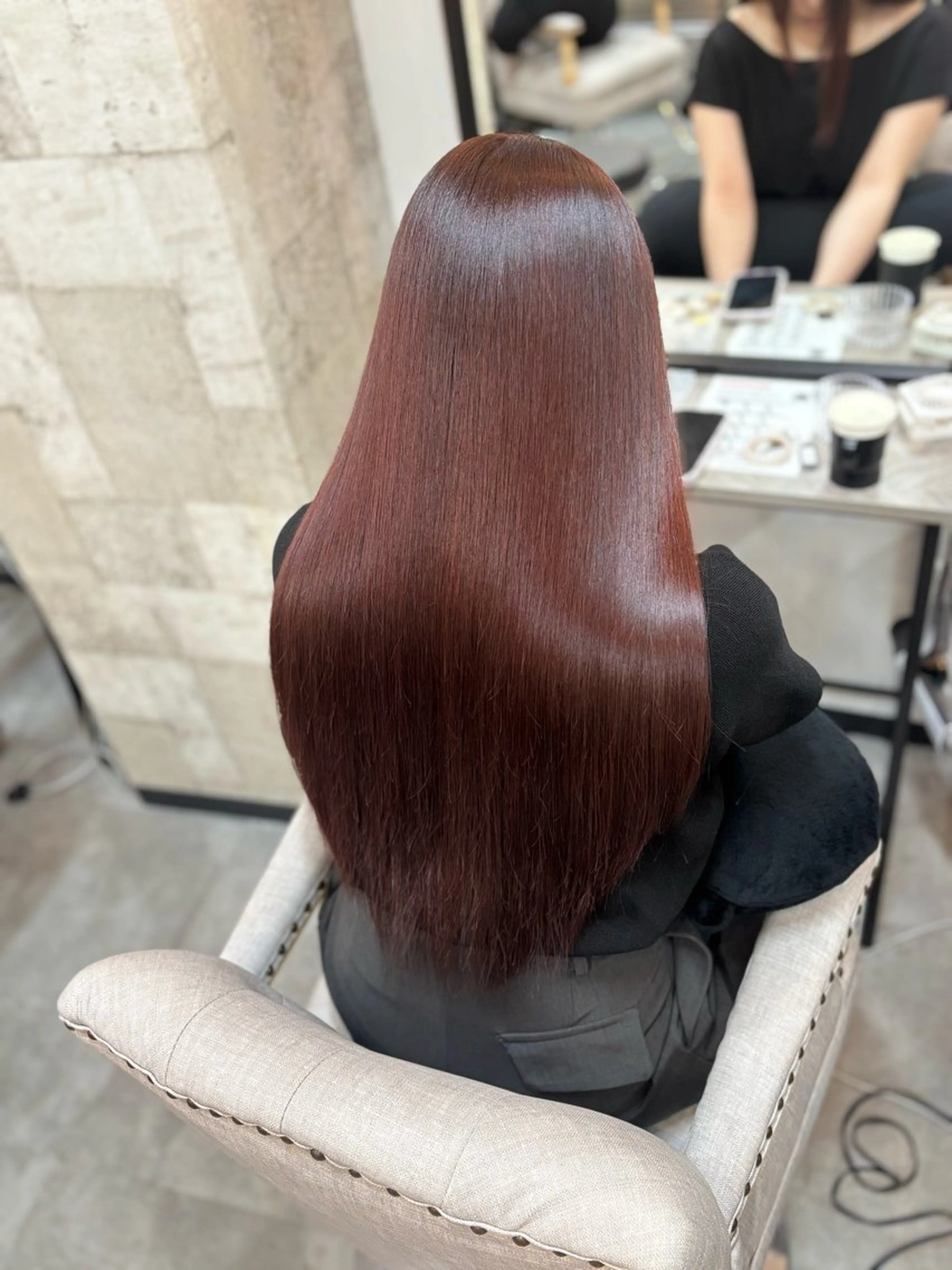 ロング 縮毛矯正 haru新宿所属・新宿/美髪/髪質改善 🫧リョウ🫧のヘアスタイル