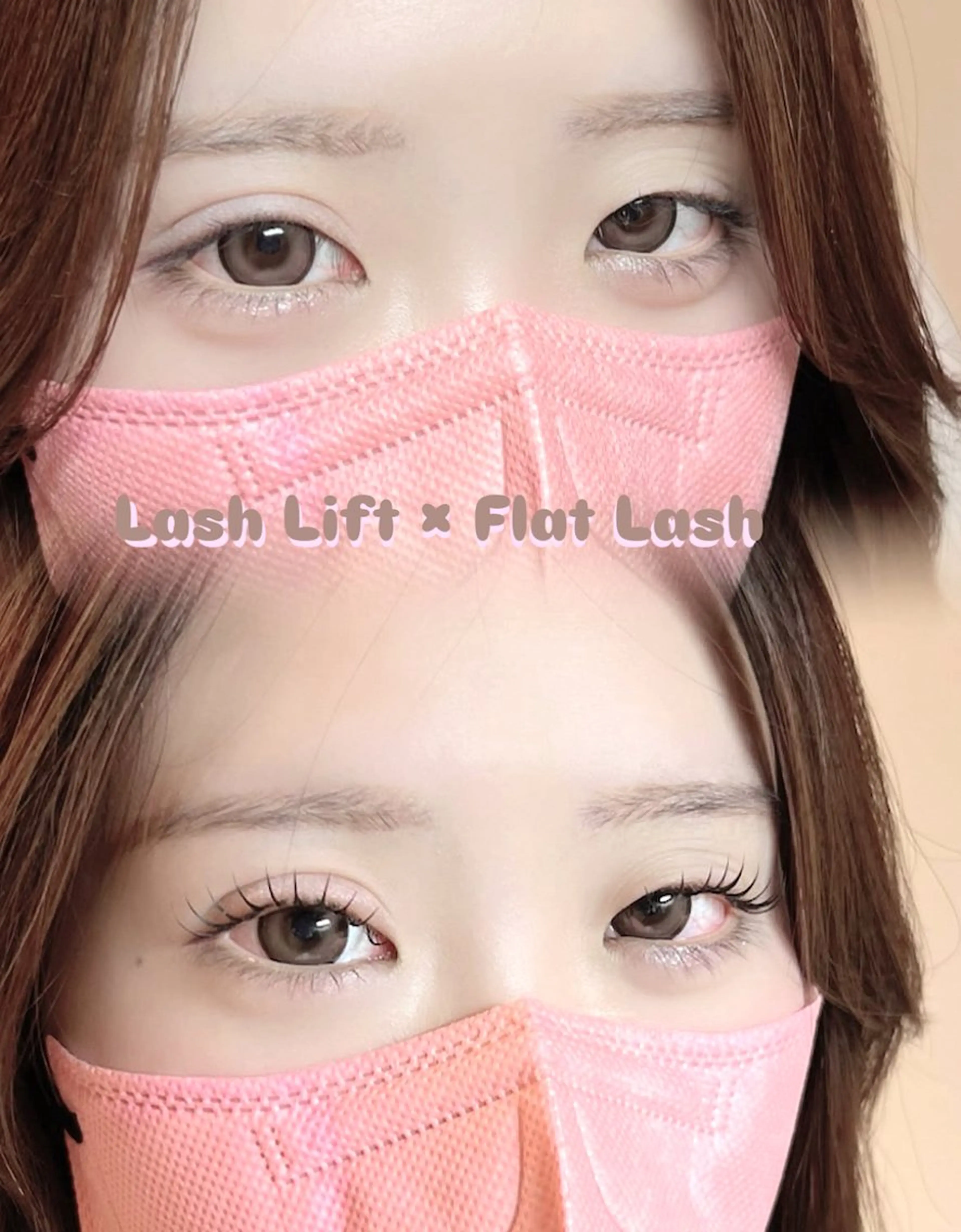 マツエク・マツパ フラットラッシュ ナチュラル Be. eyelash＆eyebrow 岡山店所属・🦋be. みうち🦋のマツエク・マツパデザイン