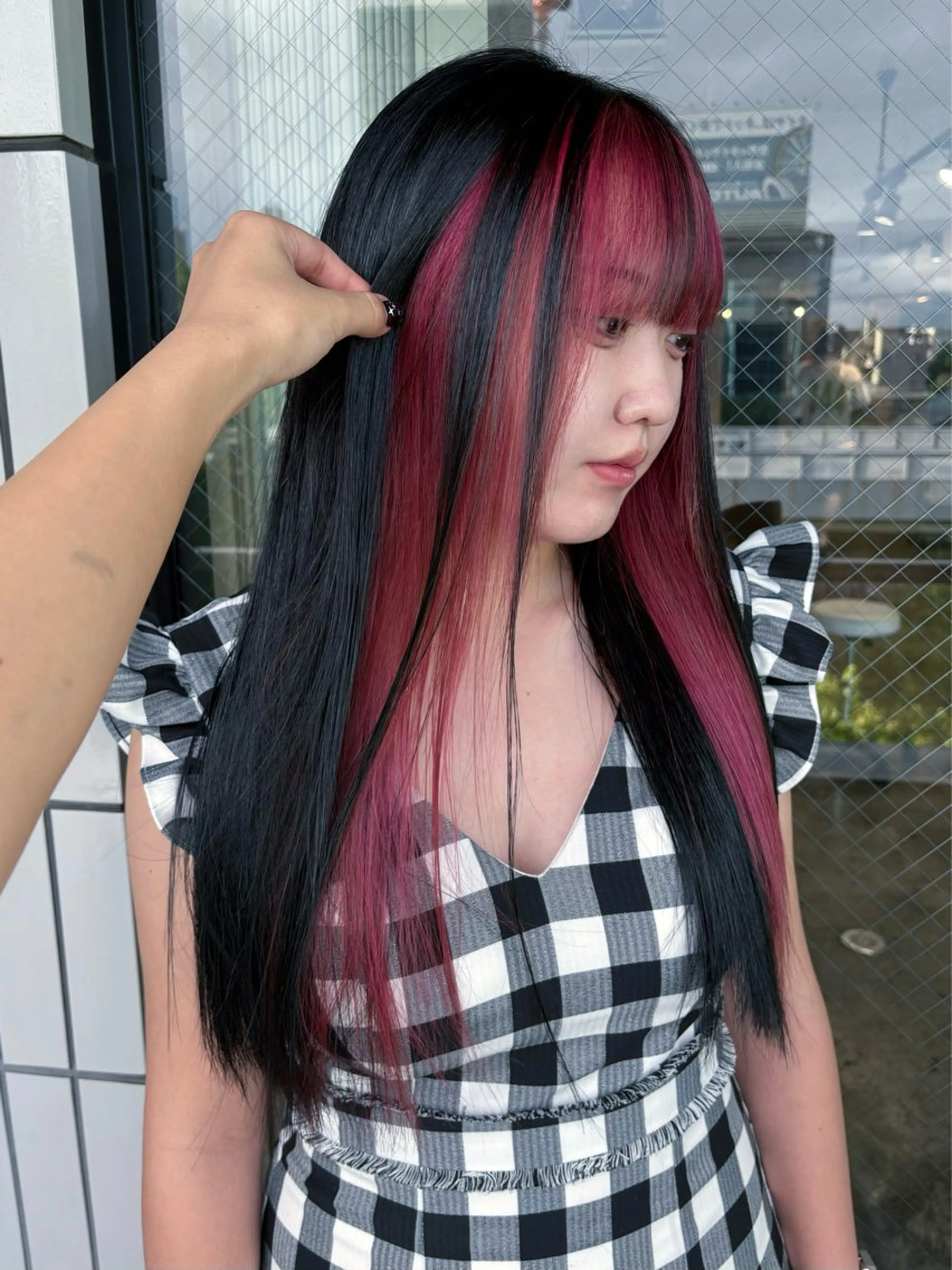 ロング カラー 💫miyu💫デザ インカラー/アレンジのヘアスタイル