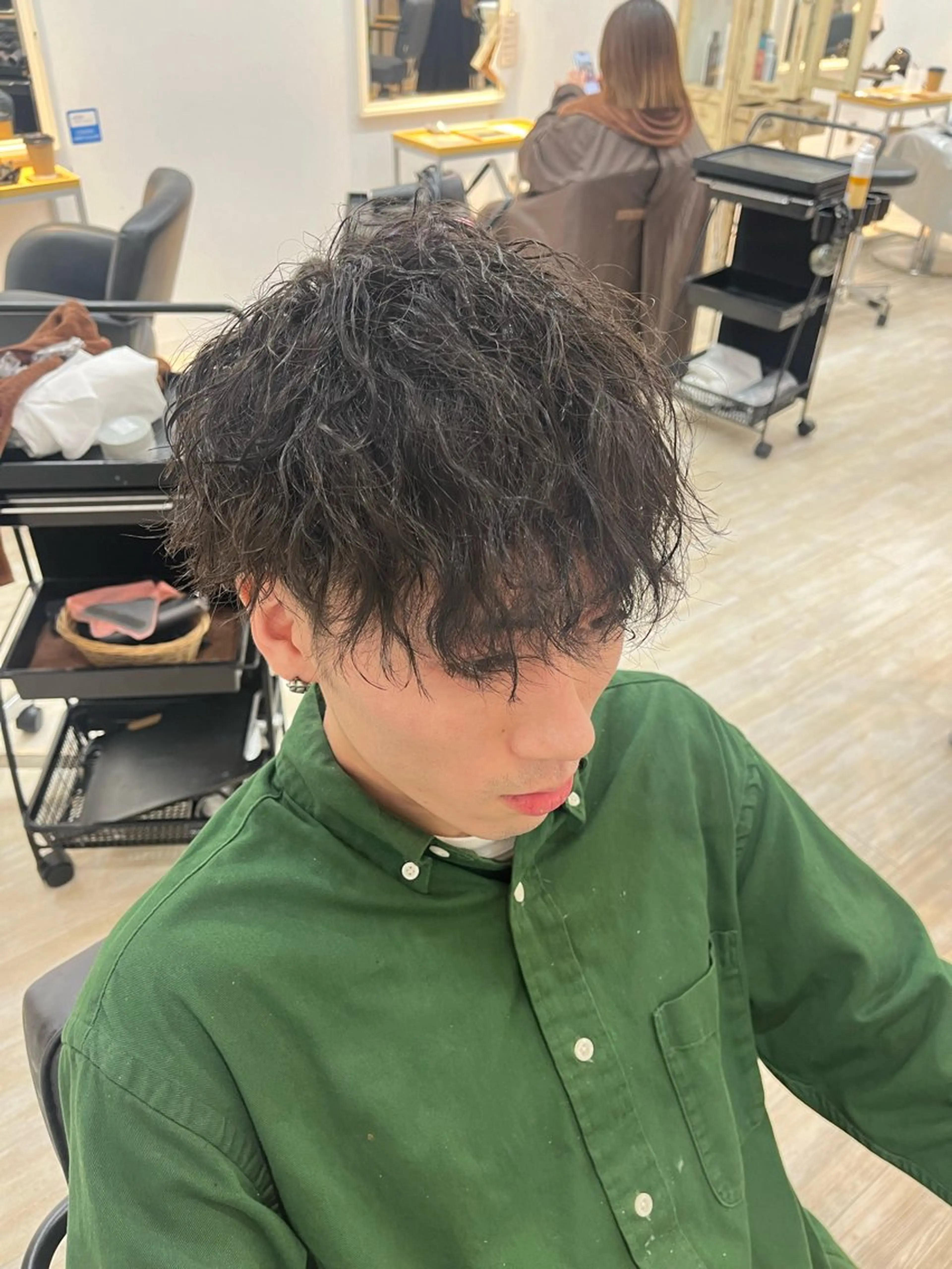 ショート パーマ メンズ Utata  literie所属・嵯峨 大地／パーマ／ ハード系／特殊系のヘアスタイル