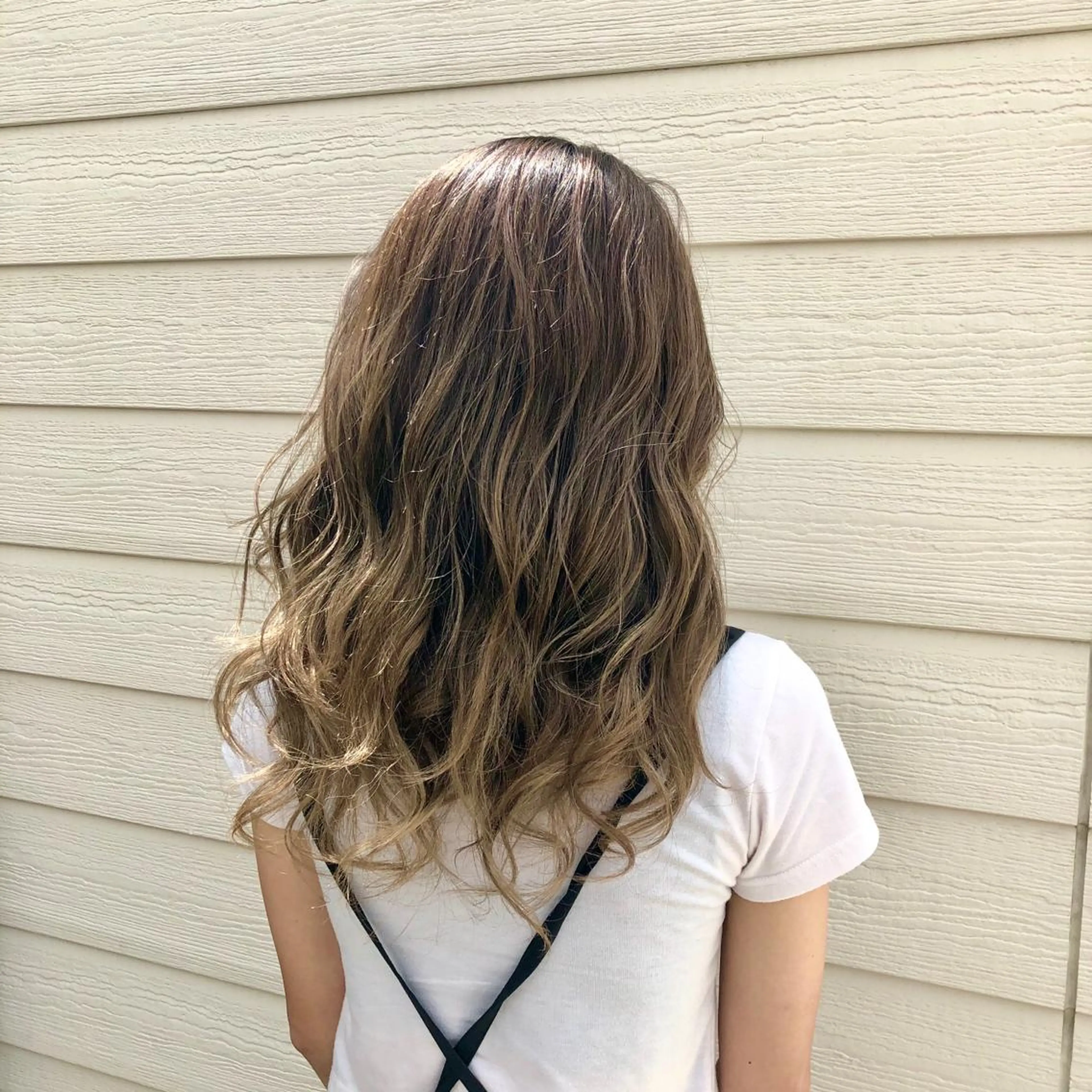 セミロング カラー バレイヤージュ ブリーチ ブロンド レイヤーカット RUBEUS【ルベウス】所属・✨艶々カラー🎨 杉本賢人のヘアスタイル