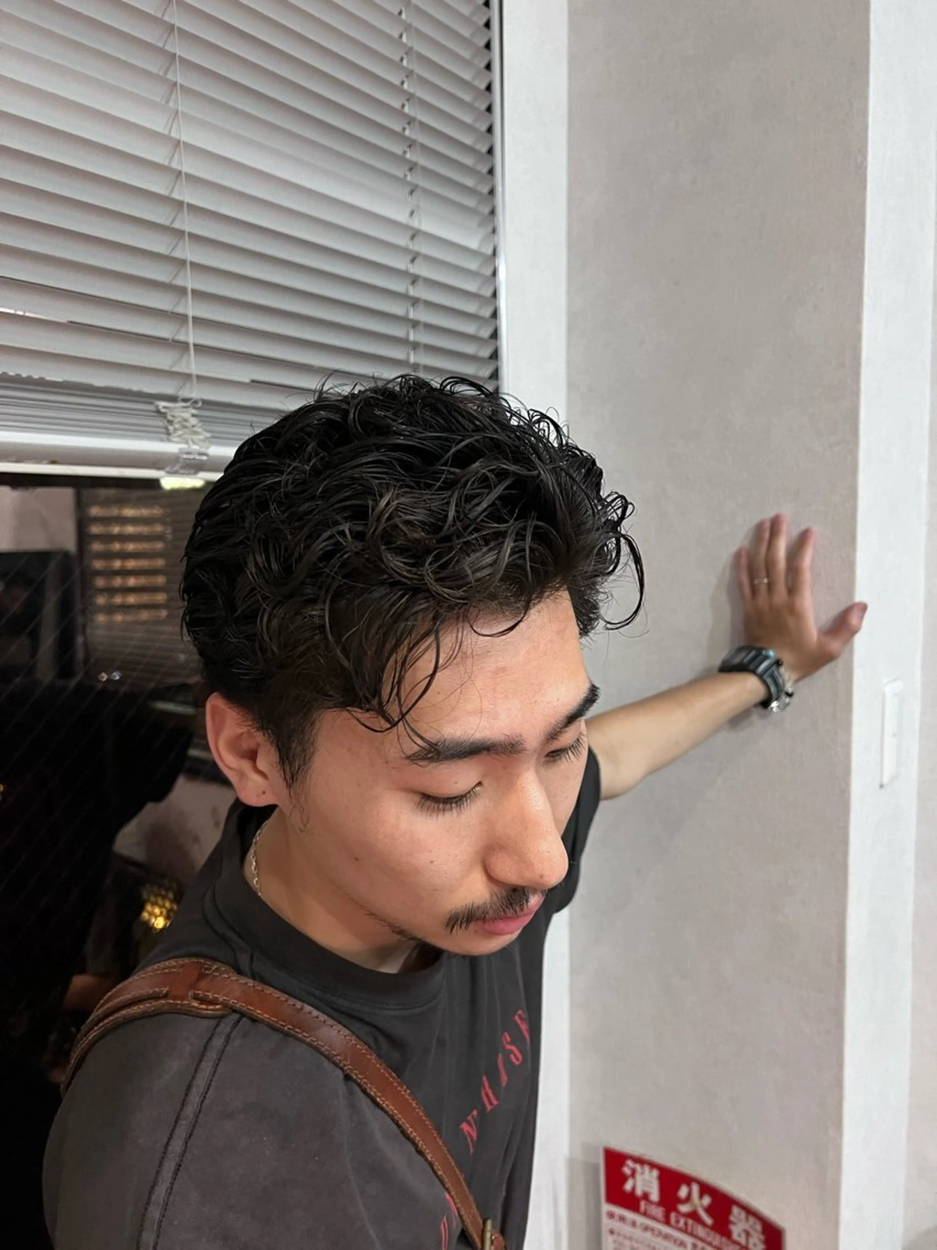 ショート メンズ メンズパーマ パーマ neuer bar ber虎太郎のヘアスタイル