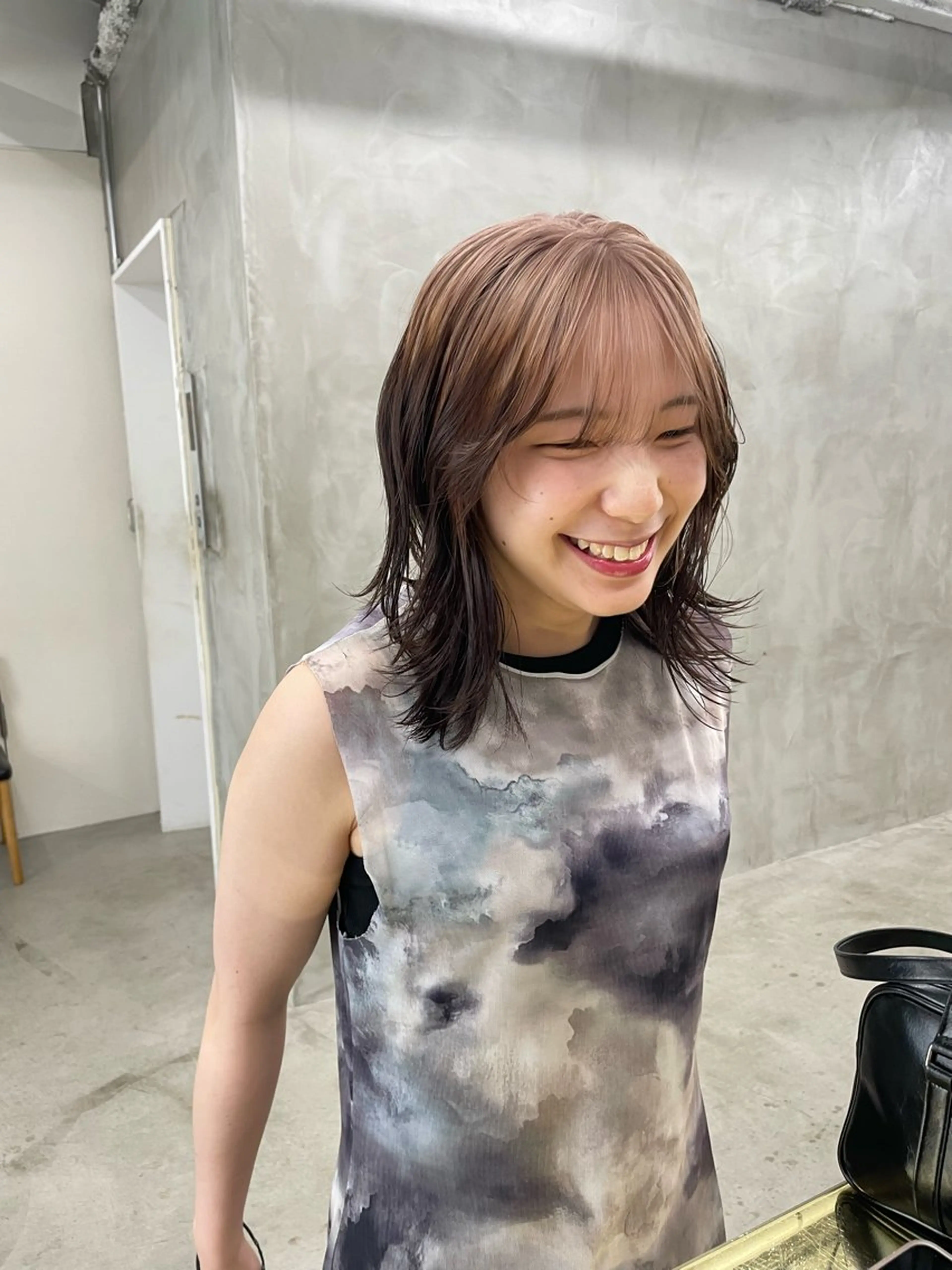 セミロング カラー ハイトーン/レイヤー 🌸さくらのヘアスタイル