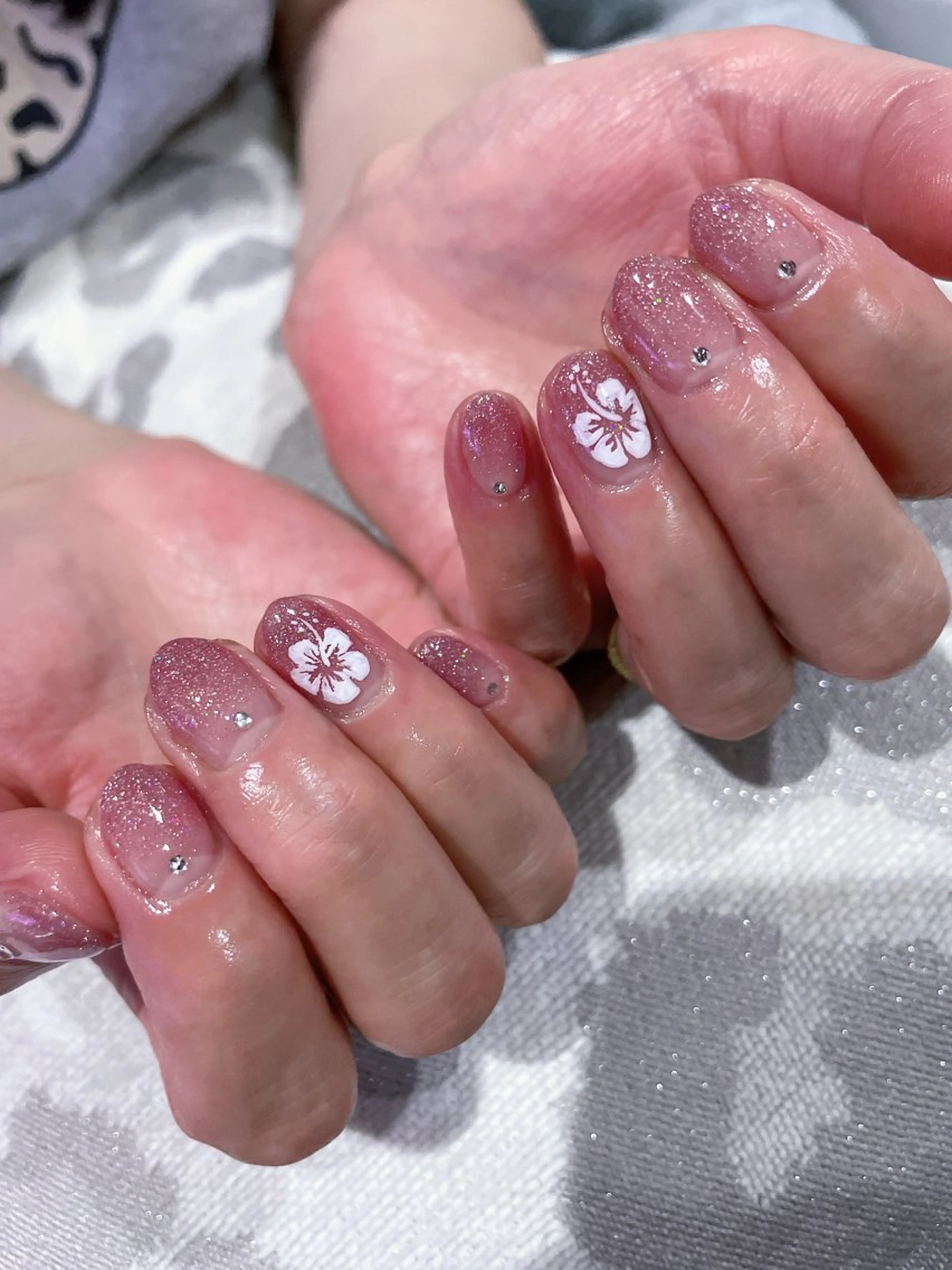 ラメグラデーションの写真