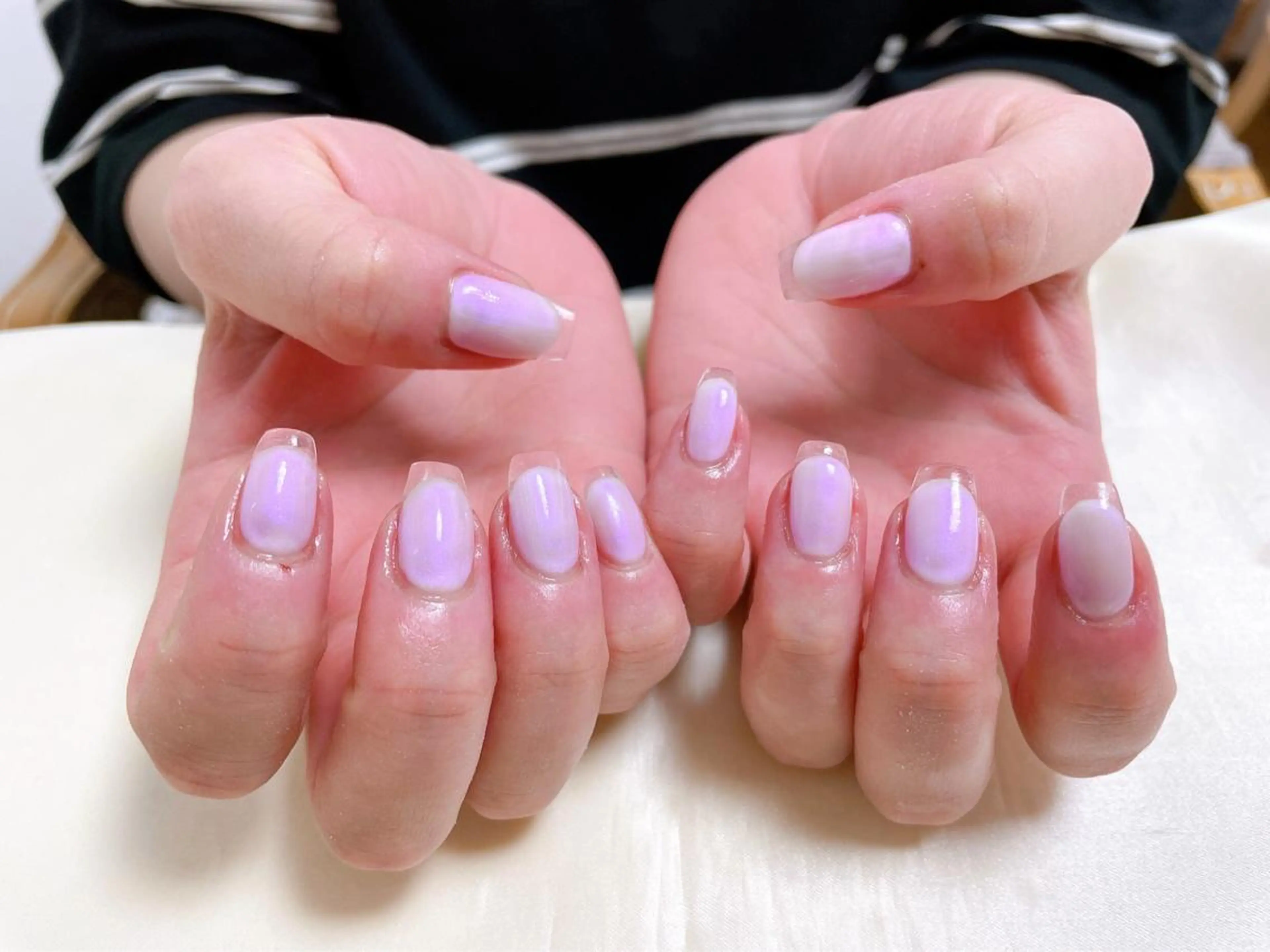 ネイル クリアネイル フレンチネイル ハンドネイル kiki nail 二子玉川のネイルデザイン