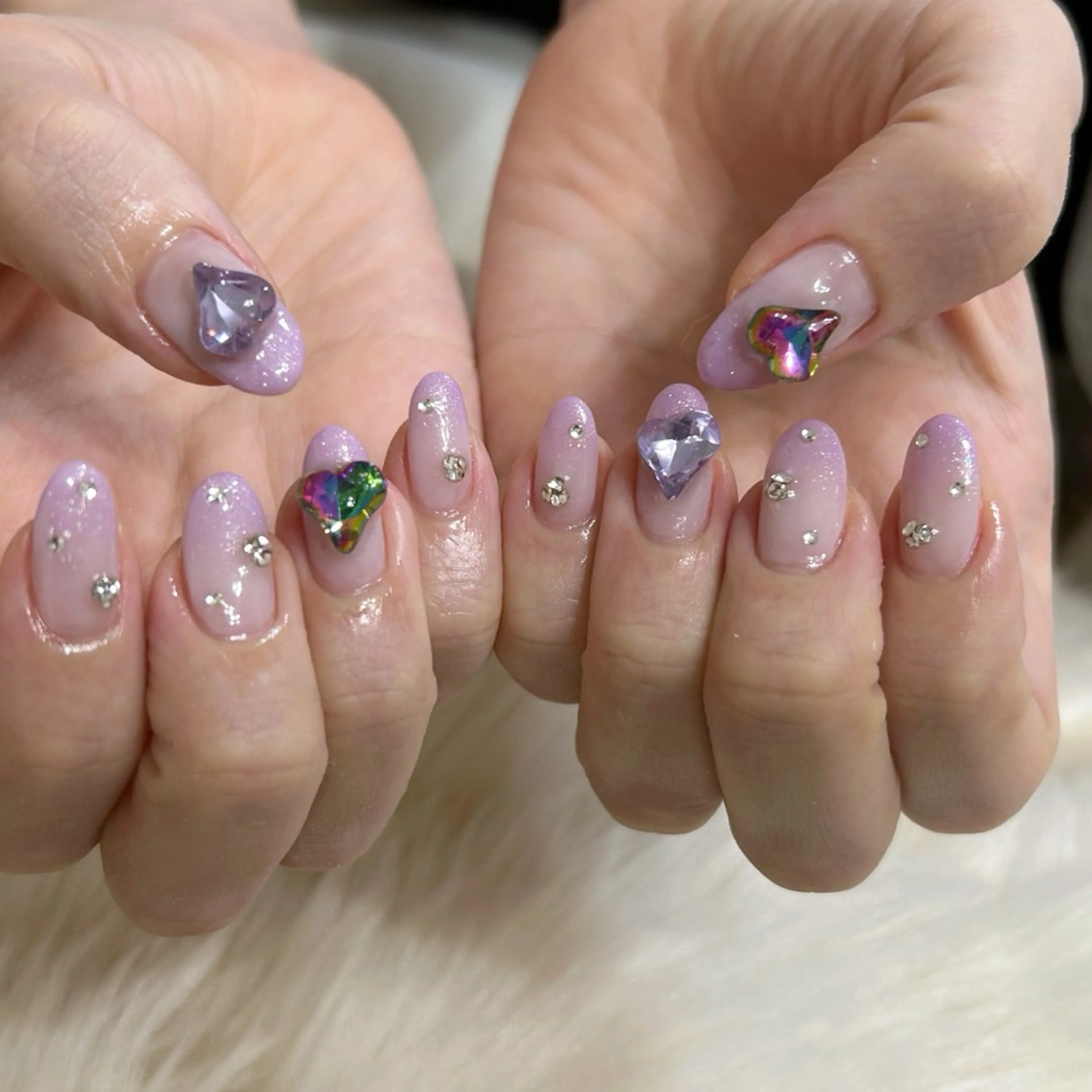 ネイル ハート 持ち込み ハンドネイル パラジェル登録サロンfeerique所属・Uchida Mayunaのその他イメージ